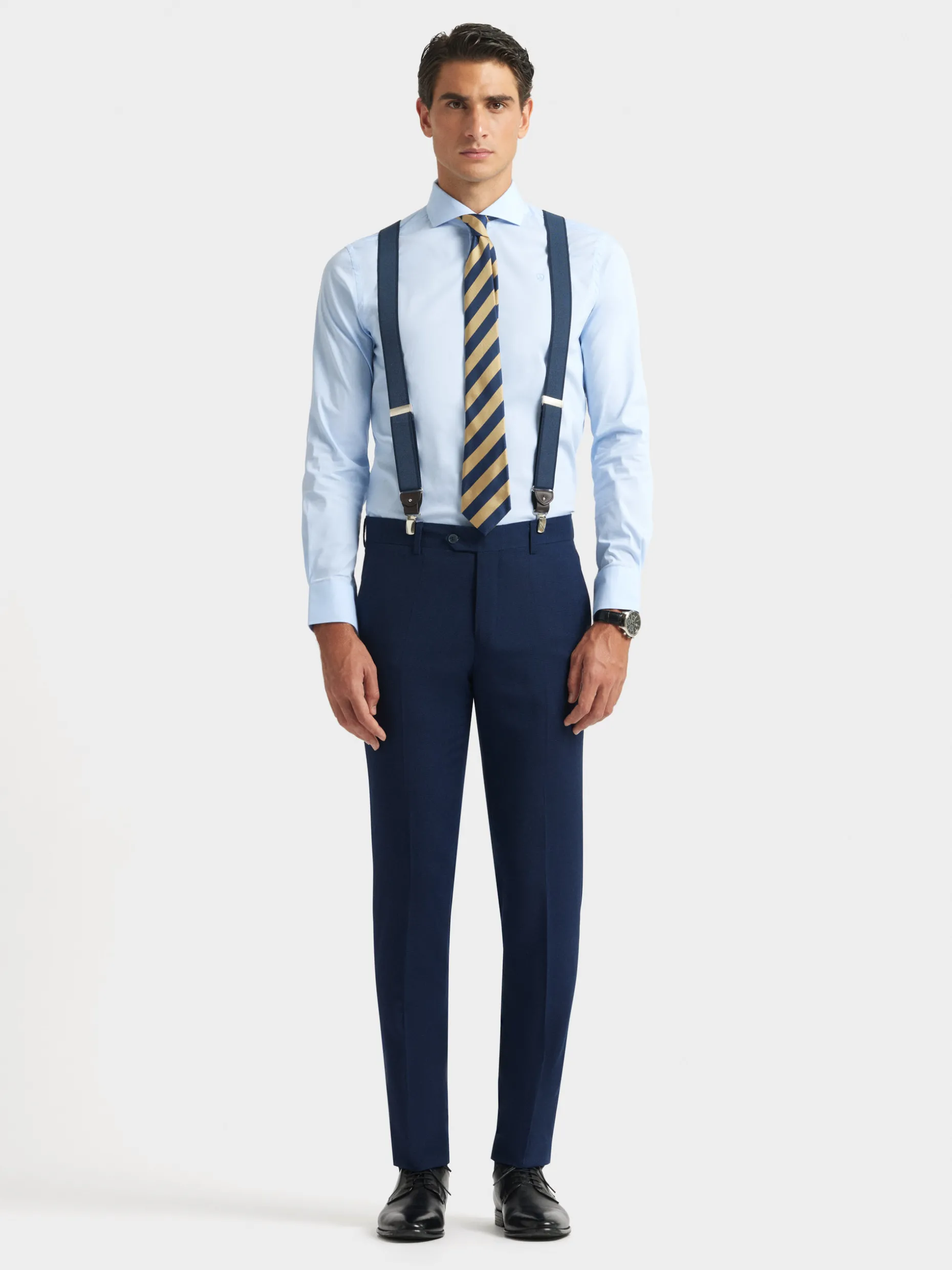 Pantalone Casual Alvaro Moreno in Tessuto Birdseye - Design Moderno e Comfort Ottimale per Tutto il Giorno