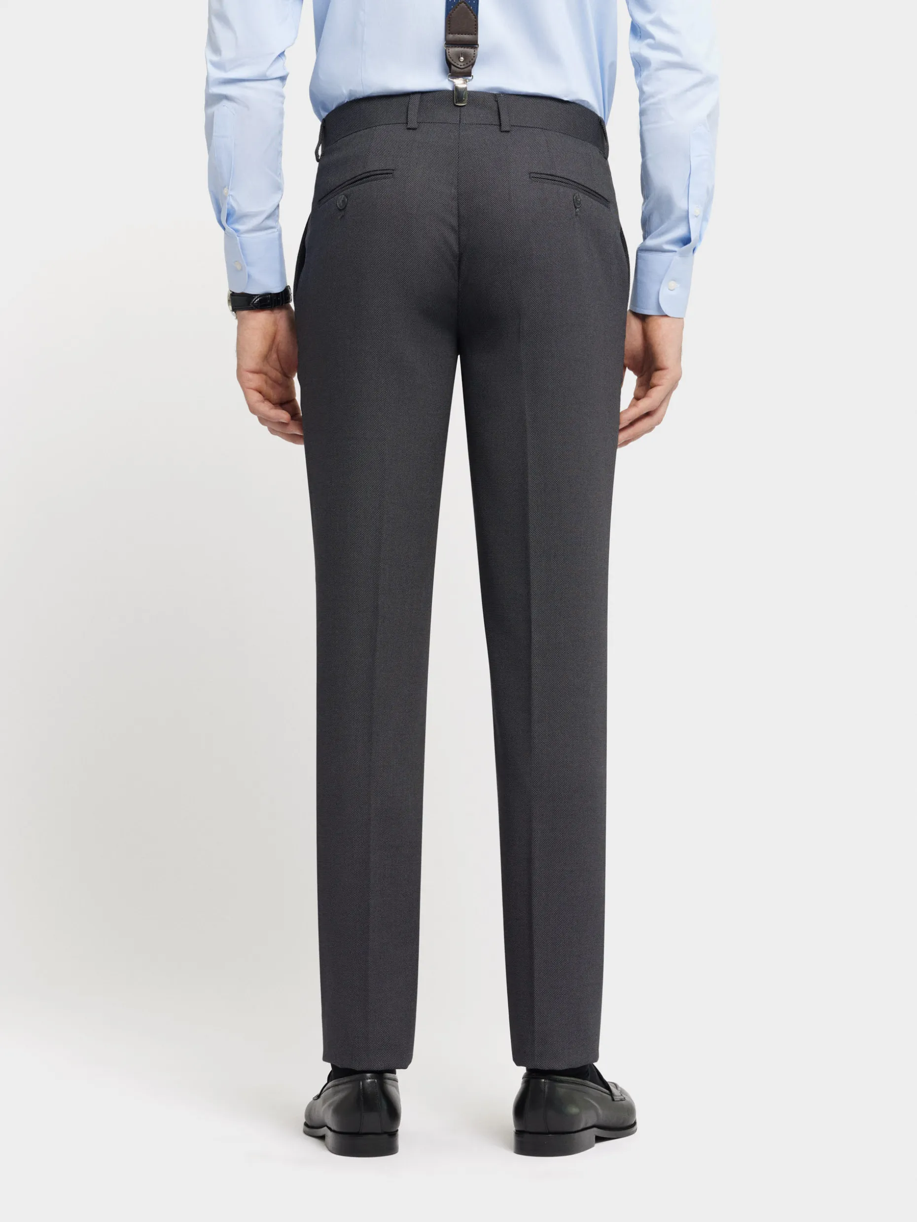 Promozione Lampo Alvaro Moreno: Pantaloni Uomo in Tessuto Birdseye - Edizione Limitata con Sconto Esclusivo