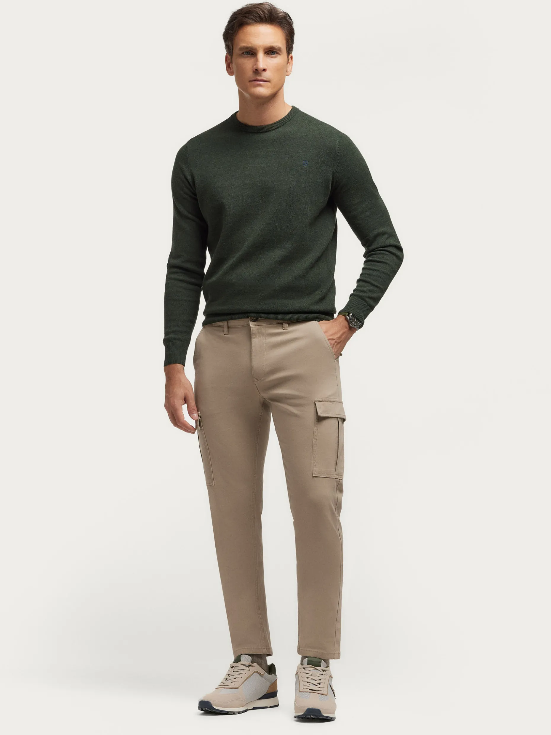 Comodi Cargo Uomo Elasticizzati Elvis - Pantaloni Multitasche con Sconto Imperdibile