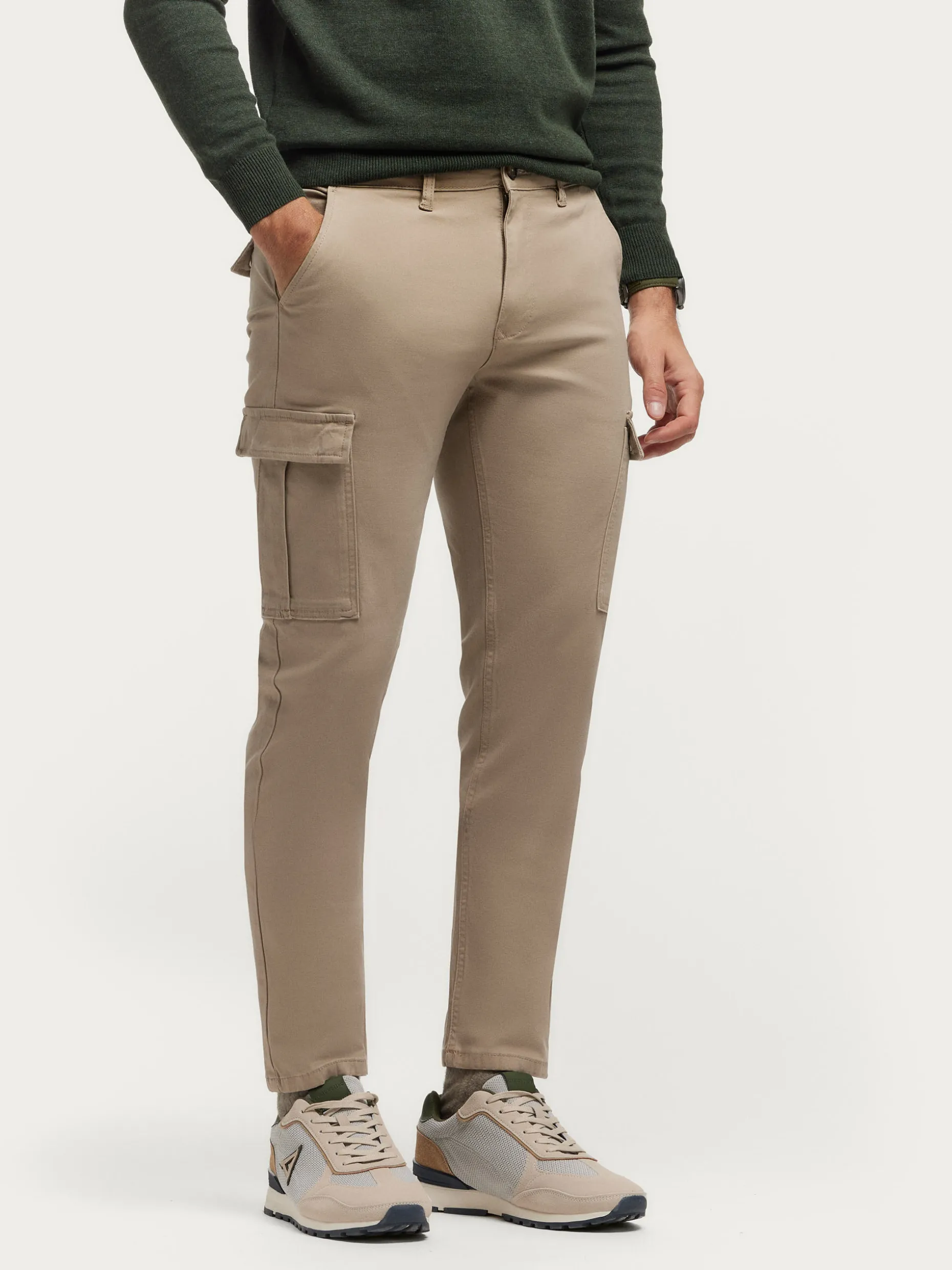 Comodi Cargo Uomo Elasticizzati Elvis - Pantaloni Multitasche con Sconto Imperdibile