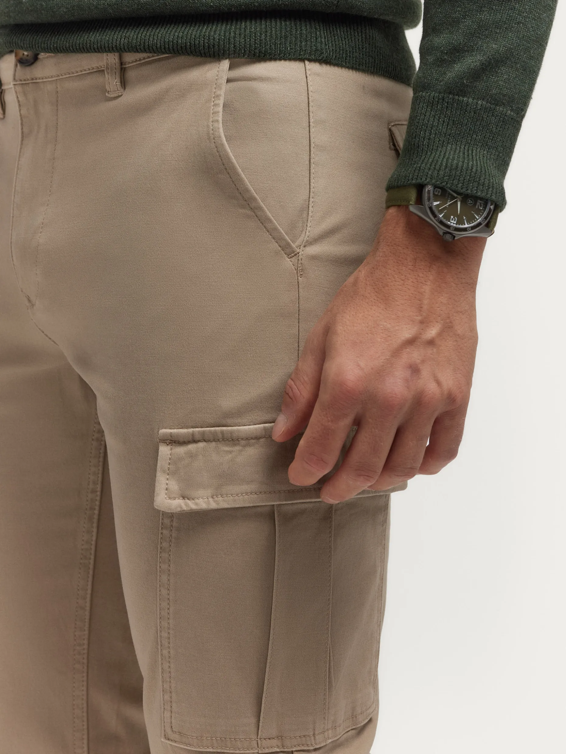 Comodi Cargo Uomo Elasticizzati Elvis - Pantaloni Multitasche con Sconto Imperdibile