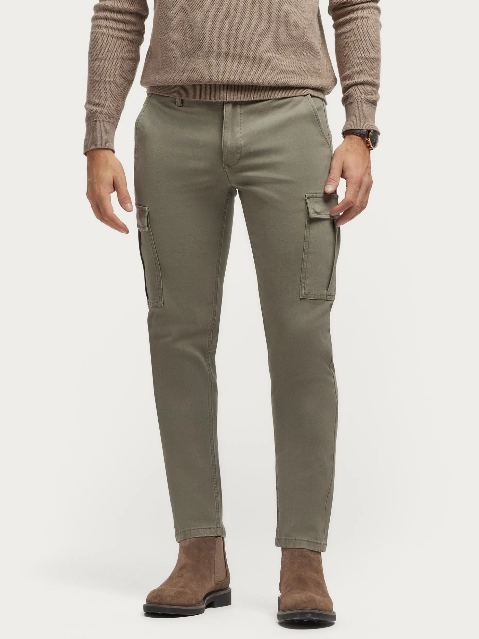 Pantaloni Cargo Uomo Elasticizzati - Tasche Multifunzionali, Stile Urbano Confortevole (Design Elvis) by Álvaro Moreno Hot