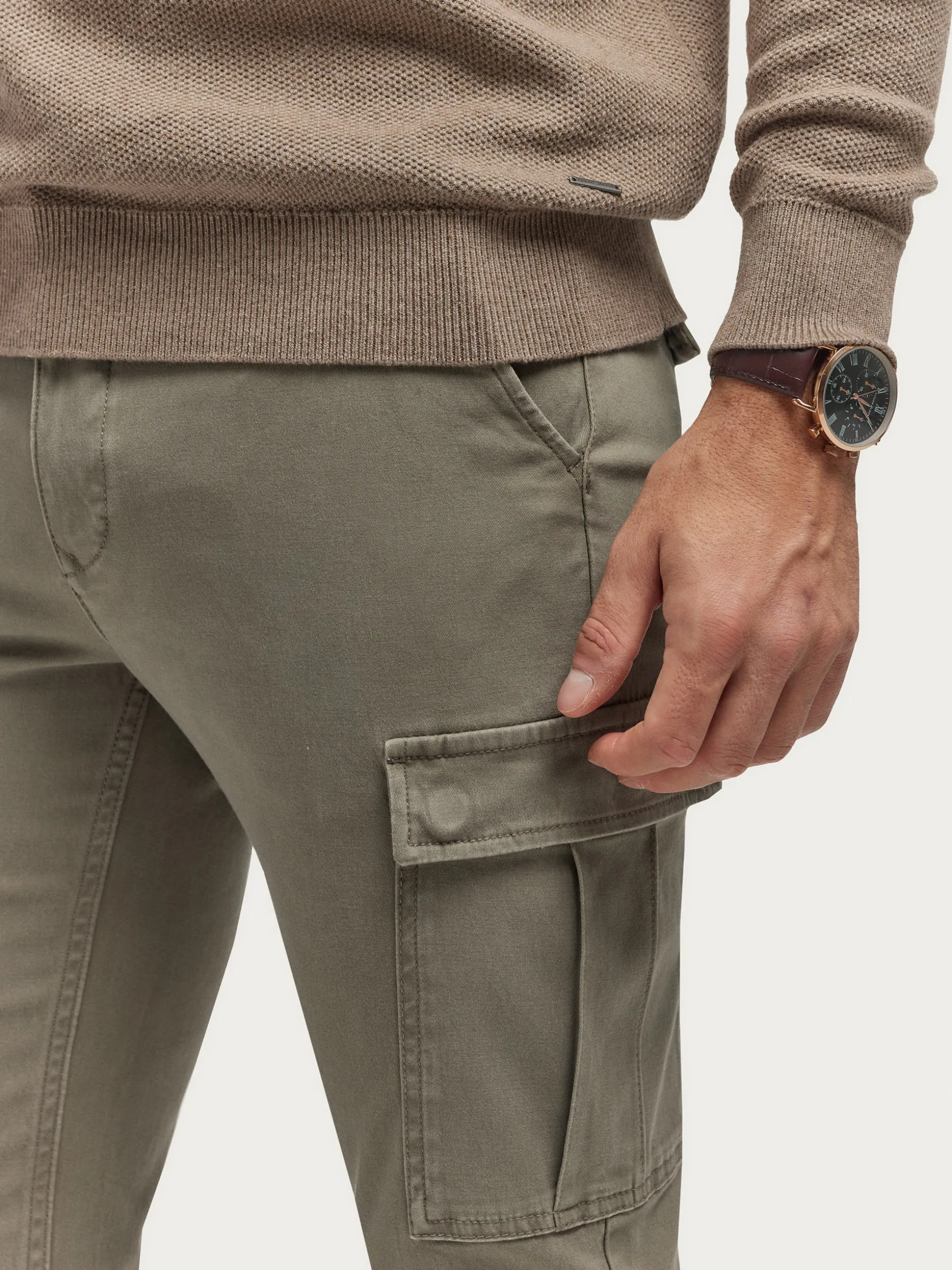 Pantaloni Cargo Uomo Elasticizzati - Tasche Multifunzionali, Stile Urbano Confortevole (Design Elvis) by Álvaro Moreno Hot