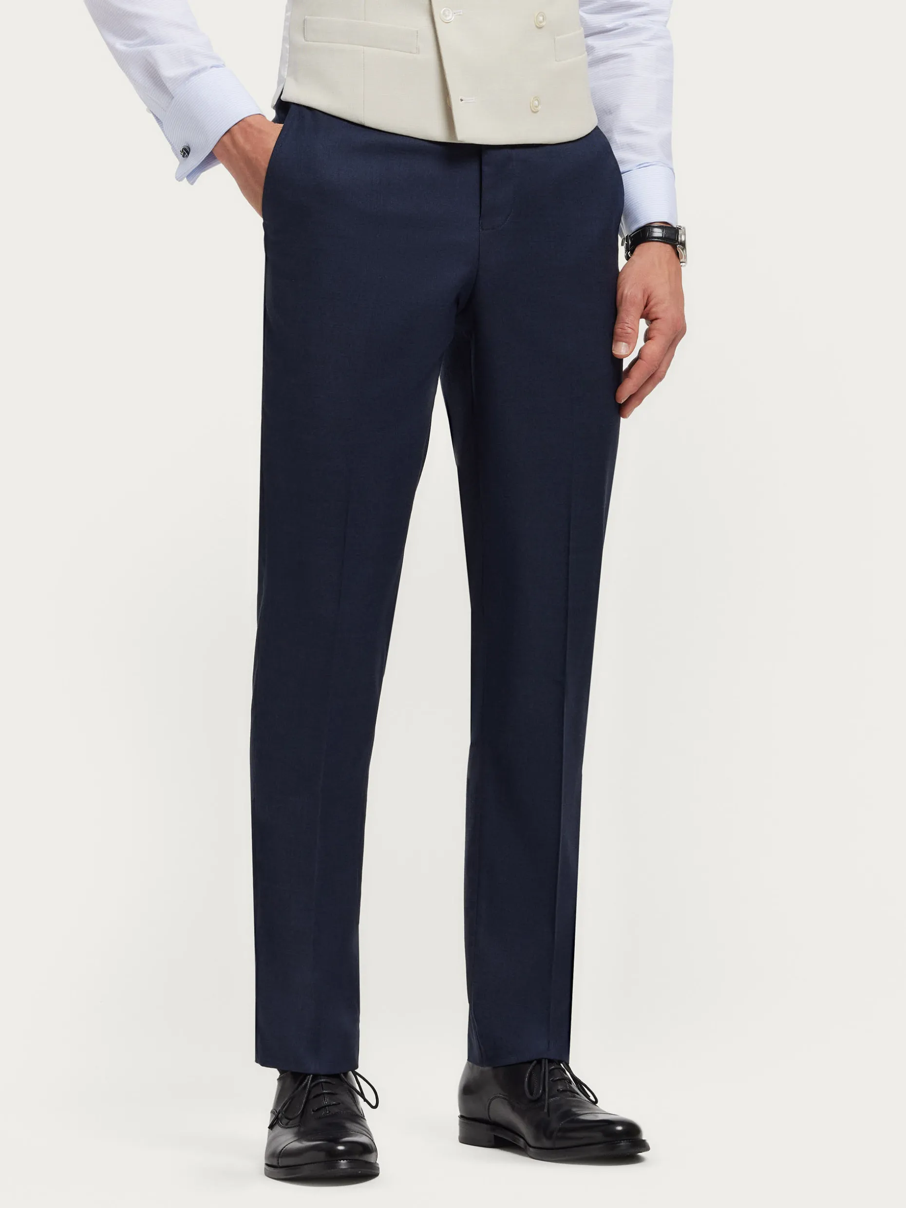 Eleganti Pantaloni Smoking da Cerimonia - Design Classico con Fodera Premium | Collezione Limitata Alvaro Moreno - Promozione Esclusiva per Matrimoni
