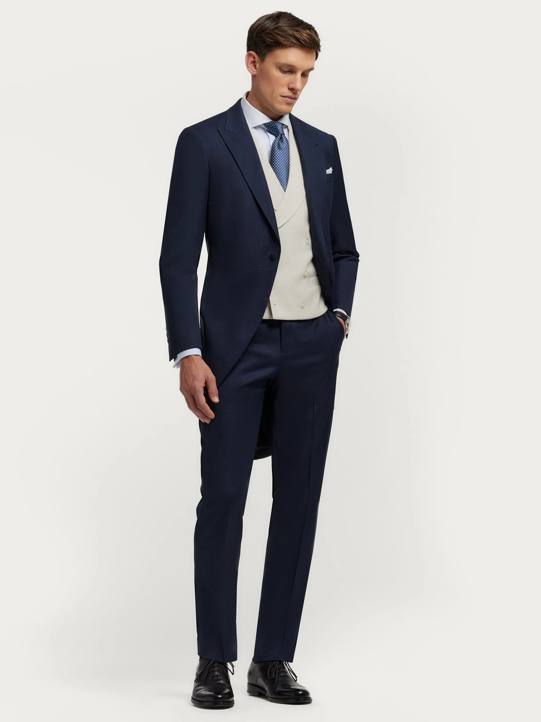 Eleganti Pantaloni Smoking da Cerimonia - Design Classico con Fodera Premium | Collezione Limitata Alvaro Moreno - Promozione Esclusiva per Matrimoni