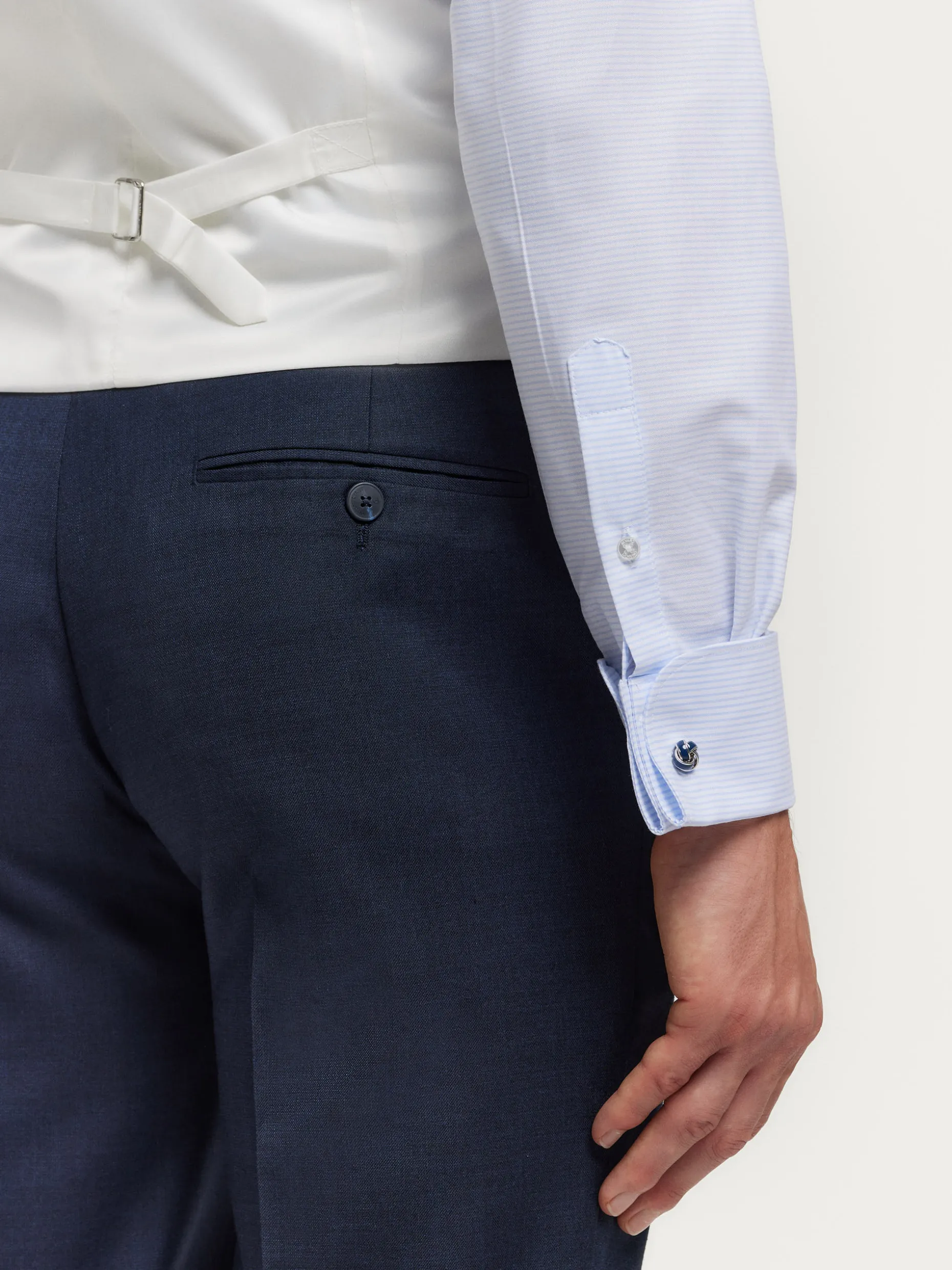 Eleganti Pantaloni Smoking da Cerimonia - Design Classico con Fodera Premium | Collezione Limitata Alvaro Moreno - Promozione Esclusiva per Matrimoni