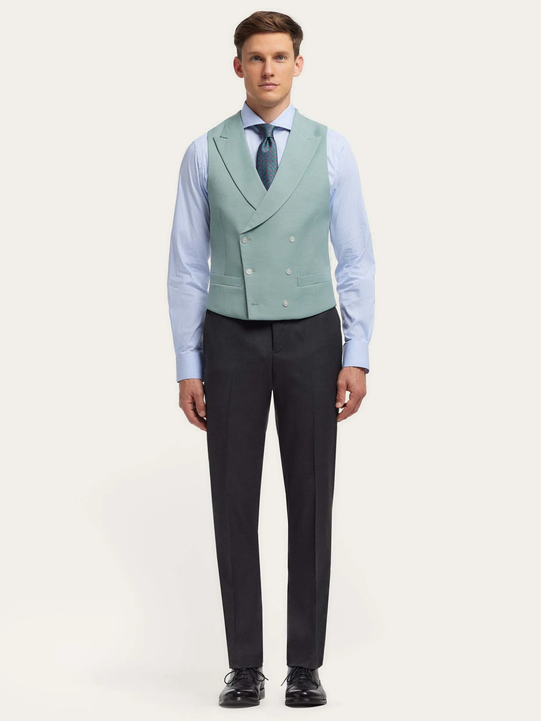 Elegante Pantalone da Cerimonia in Tessuto Chaque - Design Moderno per Matrimonio di Alvaro Moreno Collezione Hot, Confezione Premium Sartoriale