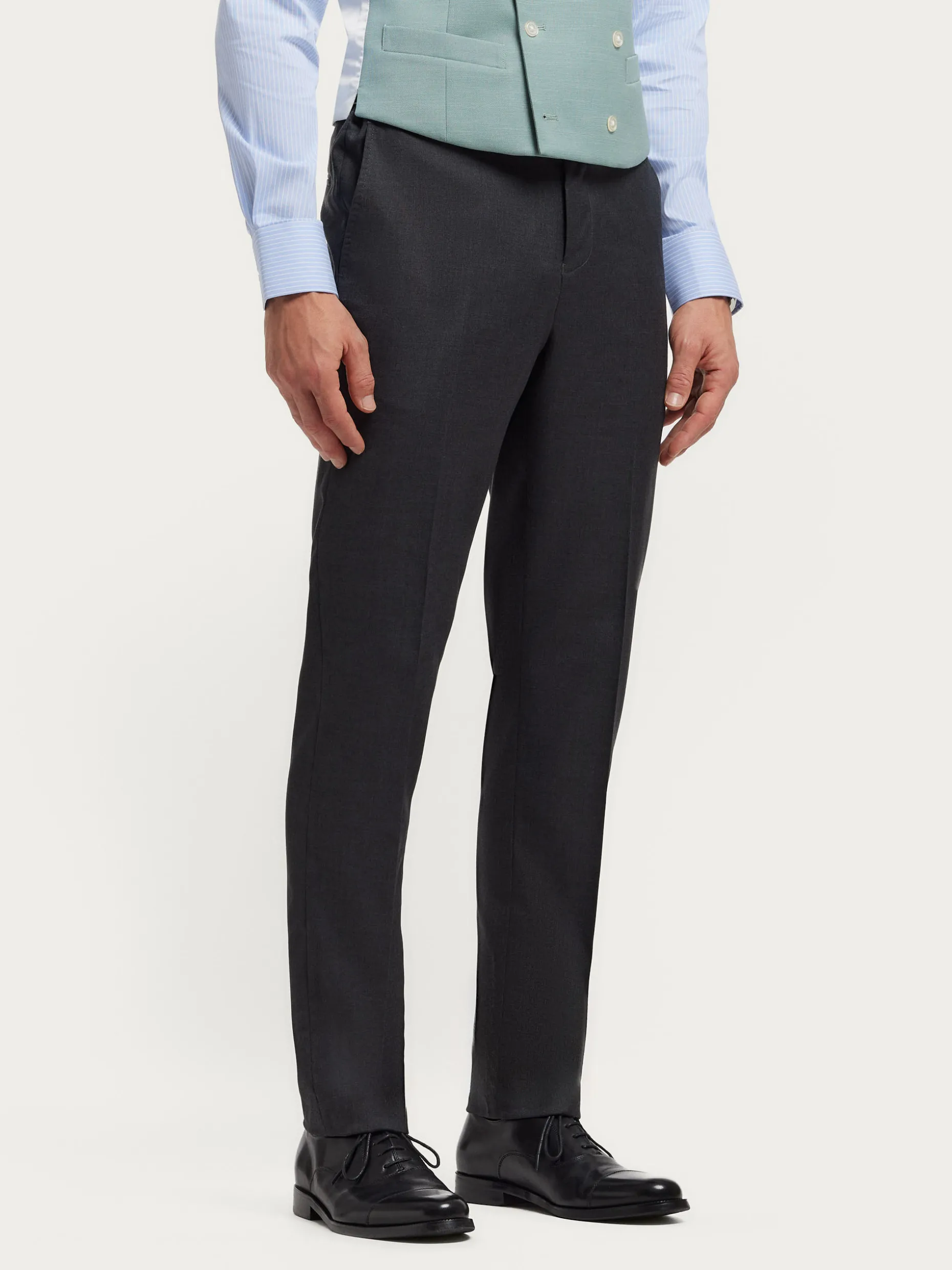 Elegante Pantalone da Cerimonia in Tessuto Chaque - Design Moderno per Matrimonio di Alvaro Moreno Collezione Hot, Confezione Premium Sartoriale