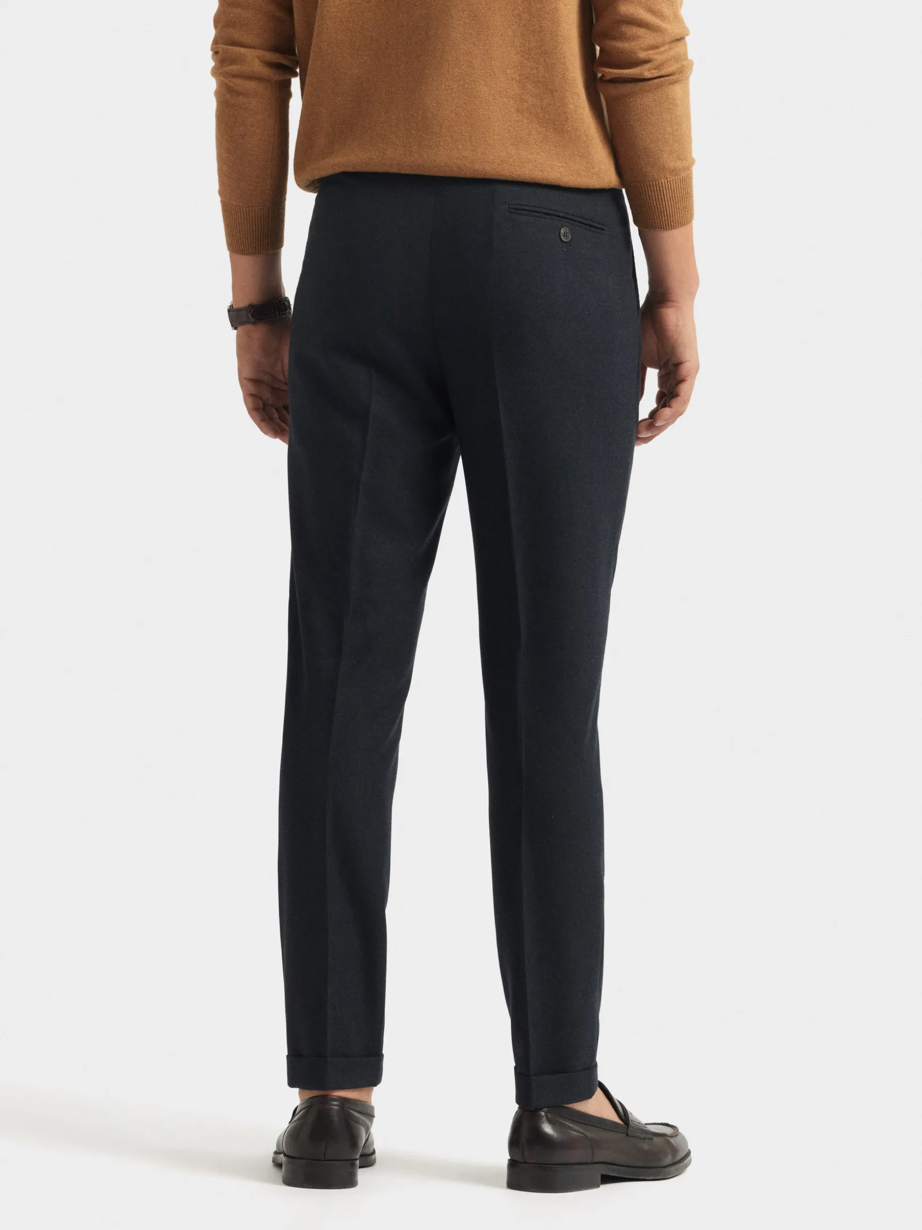Pantaloni Eleganti in Tessuto Twill - Stile Classico Nuova Collezione Alvaro Moreno Confezione Artigianale