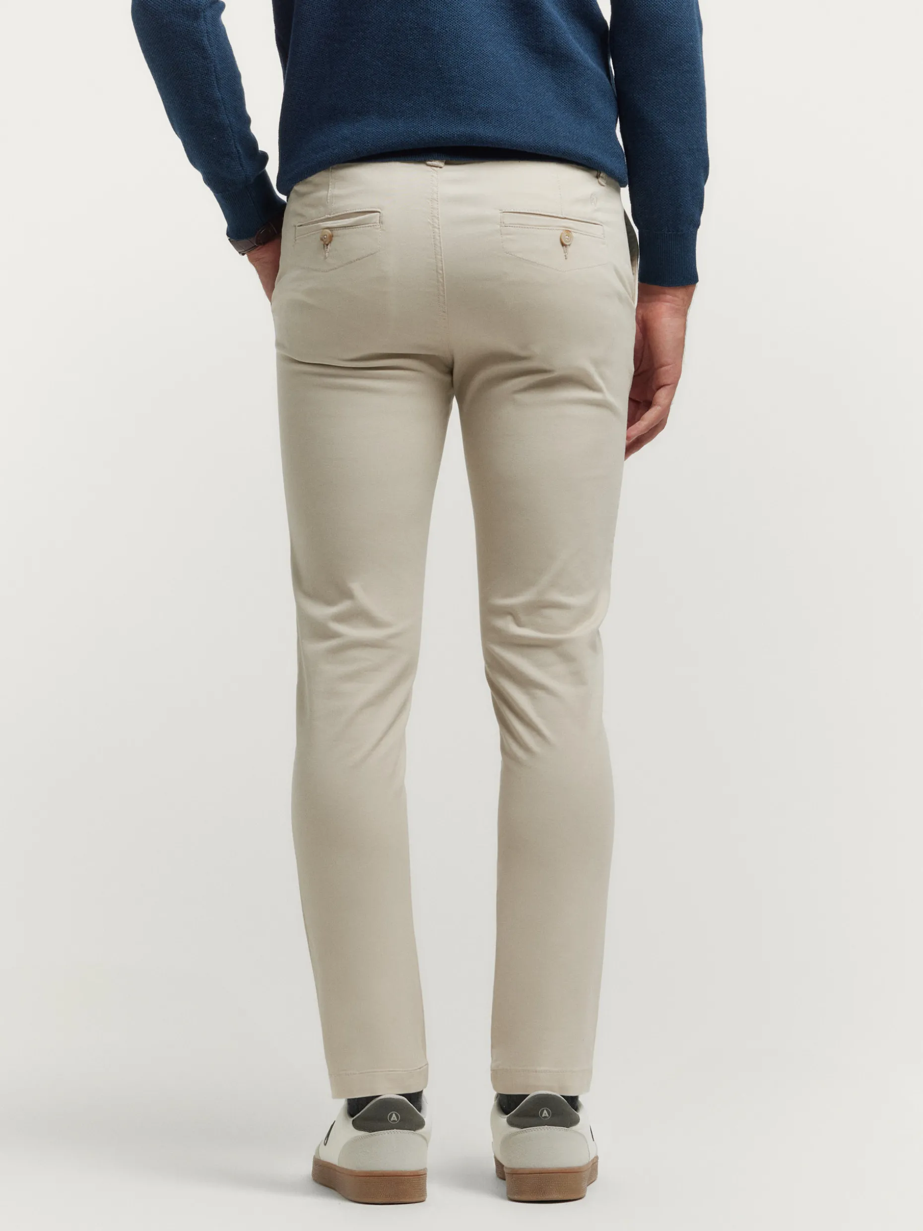 Pantaloni Casual Uomo in Tweed Elasticizzato con Taschi Praticali - Stile Moderno Alvaro Moreno