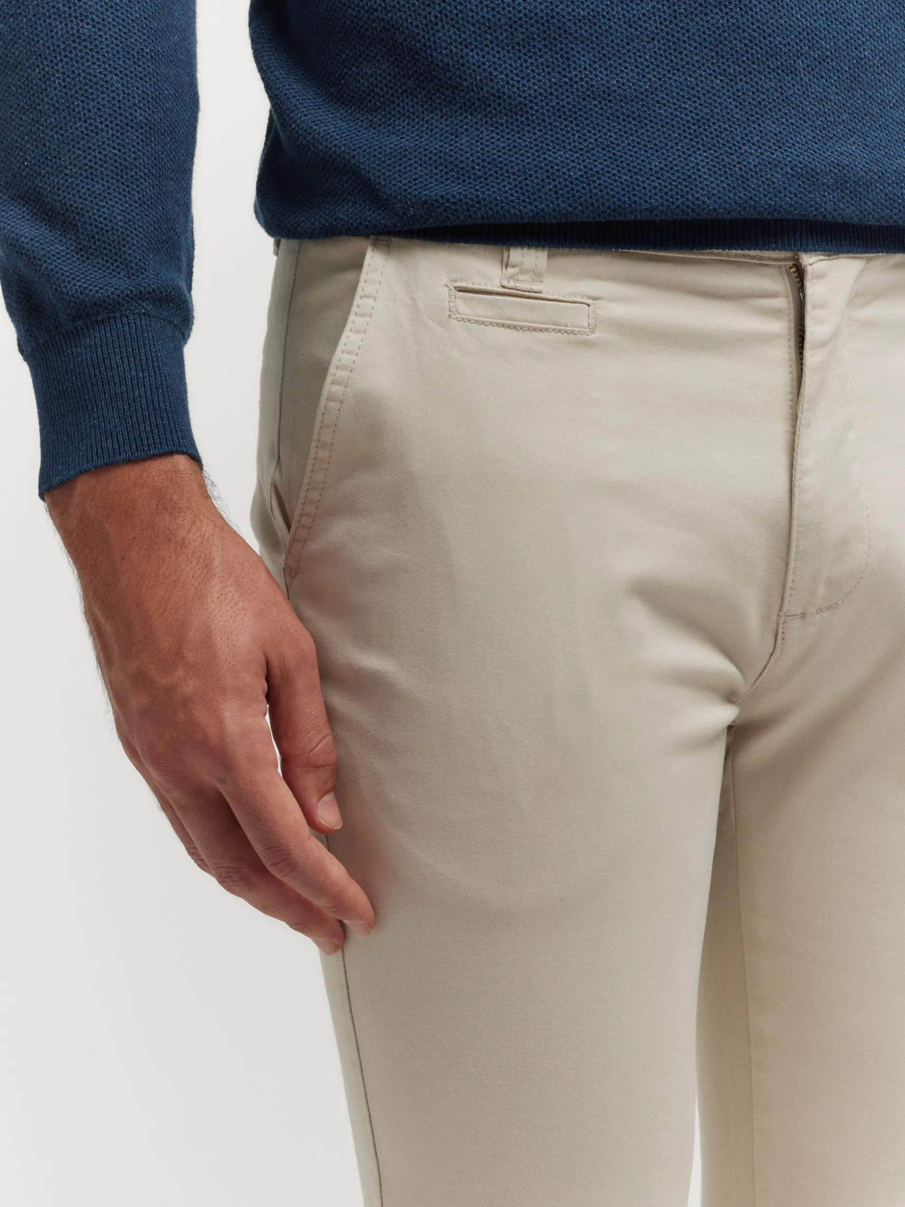 Pantaloni Casual Uomo in Tweed Elasticizzato con Taschi Praticali - Stile Moderno Alvaro Moreno