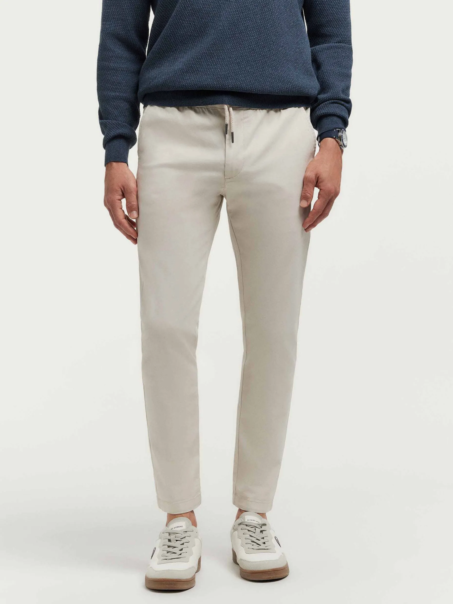 Pantaloni Uomo Dalton Slim Fit - Tessuto Premium di Alvaro Moreno Outlet con Confezione Elegante