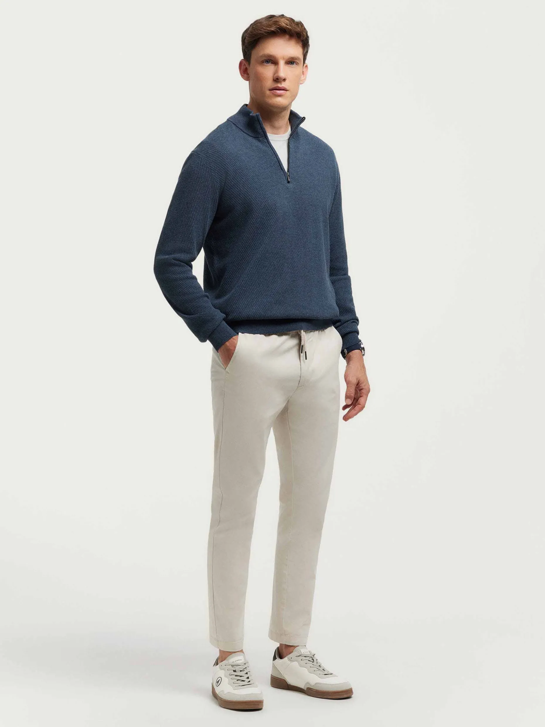 Pantaloni Uomo Dalton Slim Fit - Tessuto Premium di Alvaro Moreno Outlet con Confezione Elegante