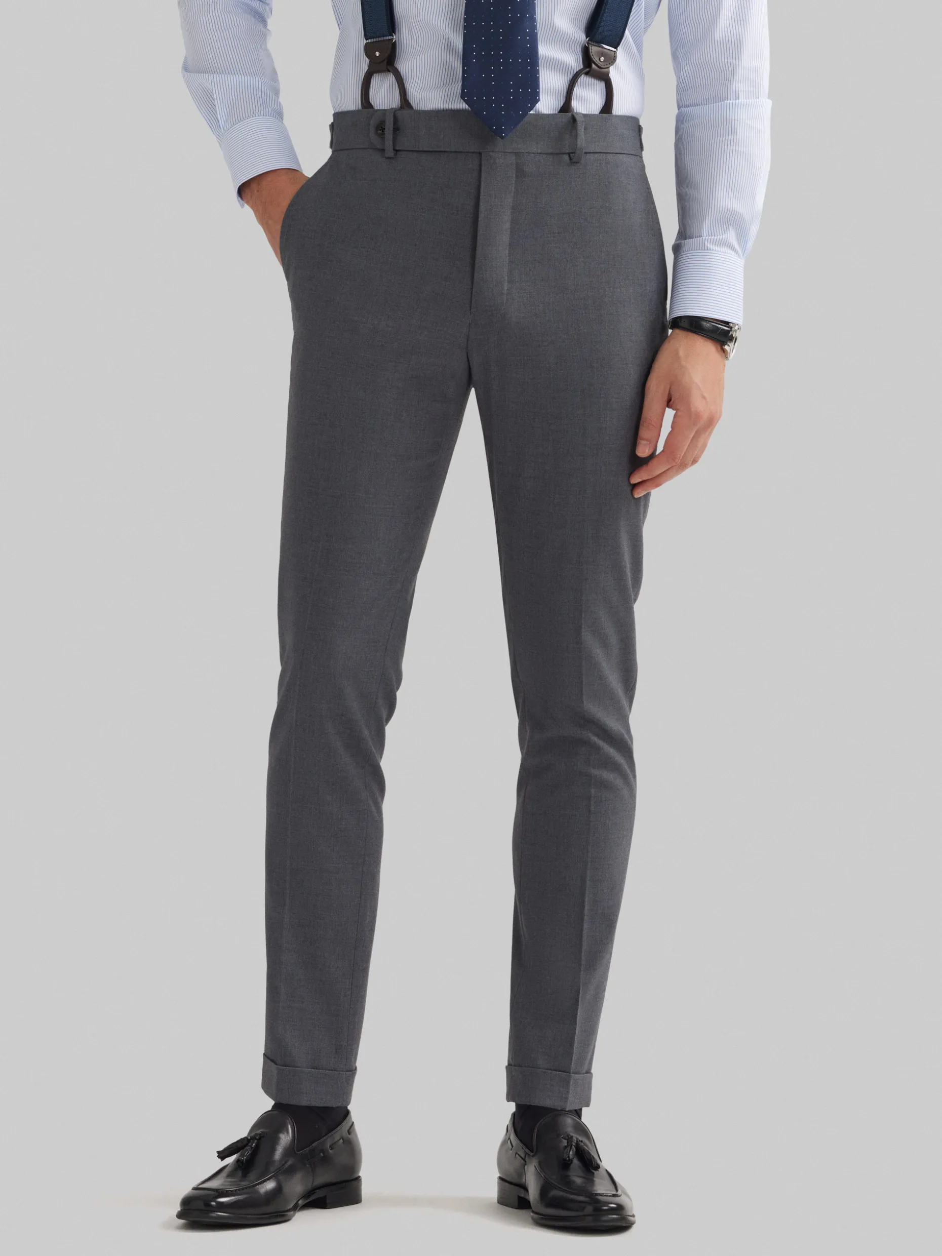 Pantaloni Eleganti con Design Crociato Duomo - Collezione Premium di Álvaro Moreno