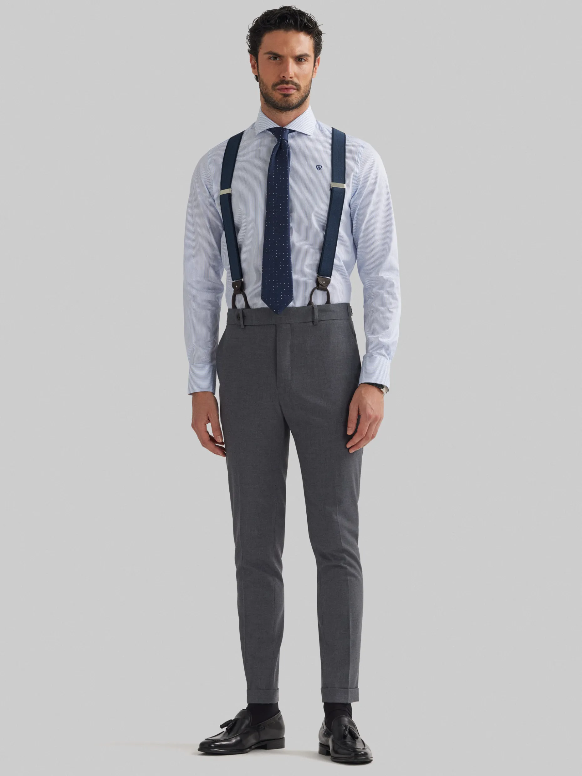 Pantaloni Eleganti con Design Crociato Duomo - Collezione Premium di Álvaro Moreno
