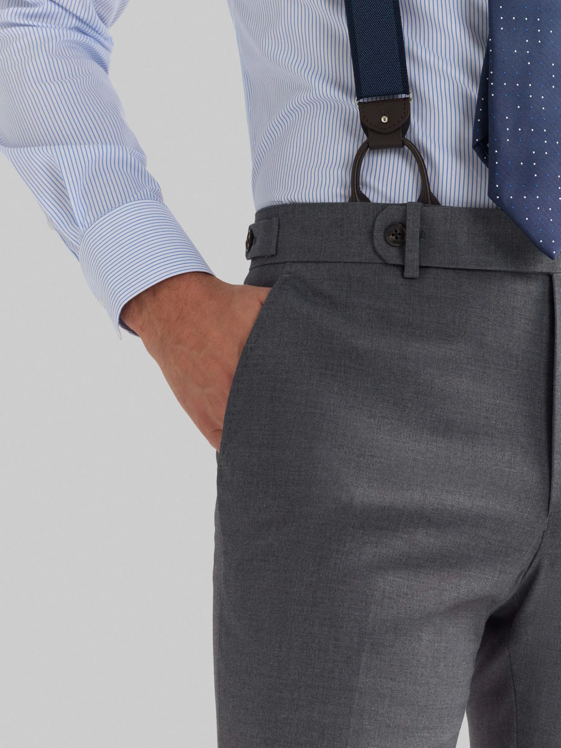 Pantaloni Eleganti con Design Crociato Duomo - Collezione Premium di Álvaro Moreno