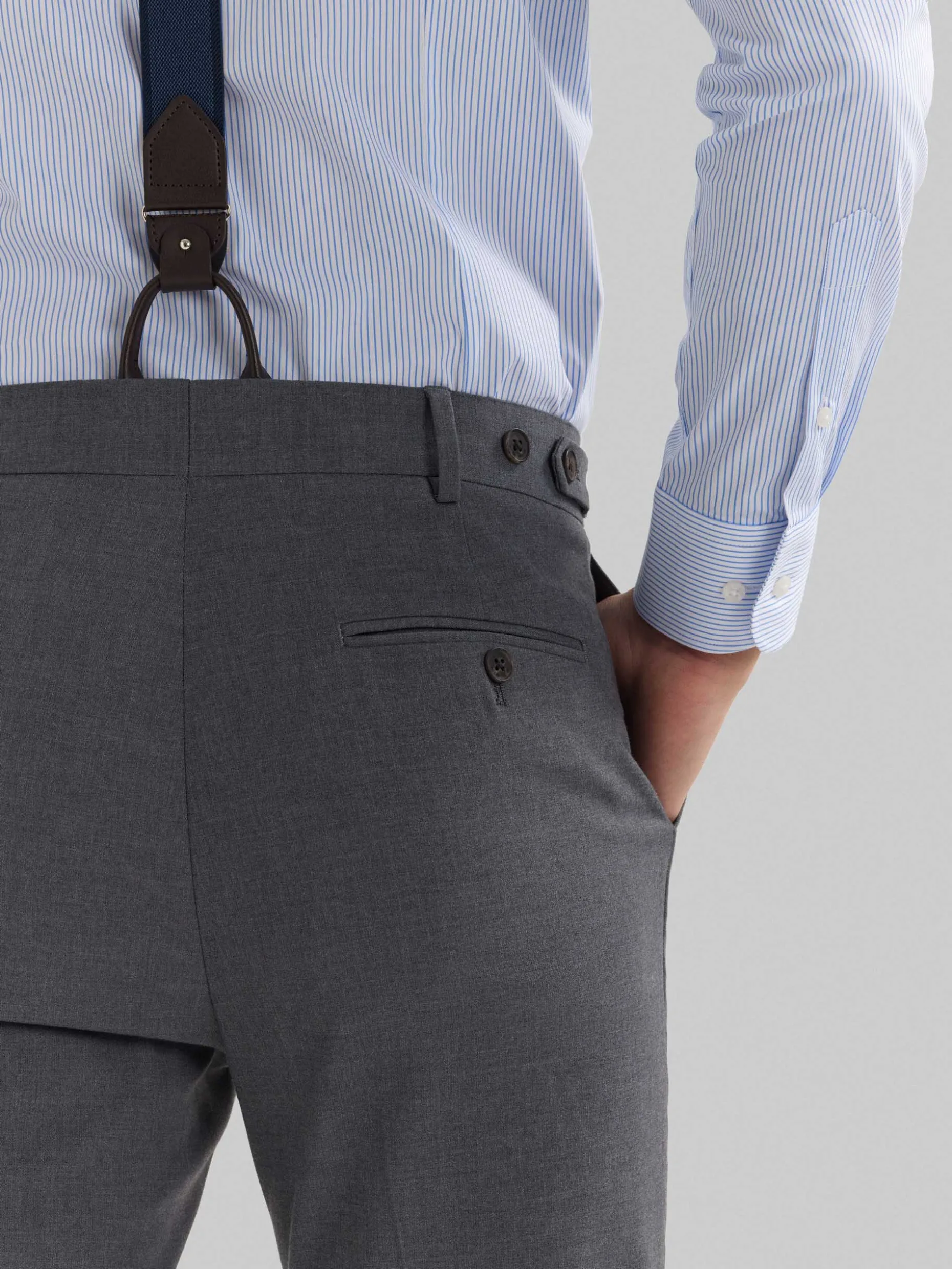 Pantaloni Eleganti con Design Crociato Duomo - Collezione Premium di Álvaro Moreno