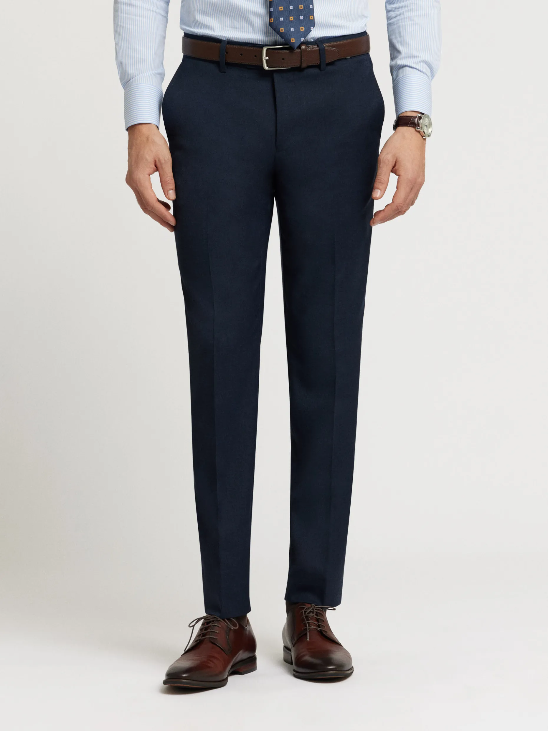 Pantaloni Eleganti Uomo - Trama Fili a Filo, Confortevoli e Tessuto Premium | Collezione Alvaro Moreno
