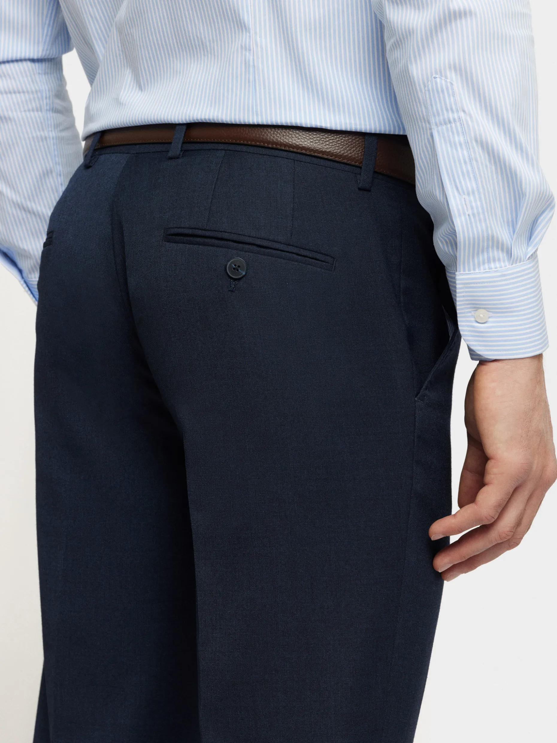 Pantaloni Eleganti Uomo - Trama Fili a Filo, Confortevoli e Tessuto Premium | Collezione Alvaro Moreno