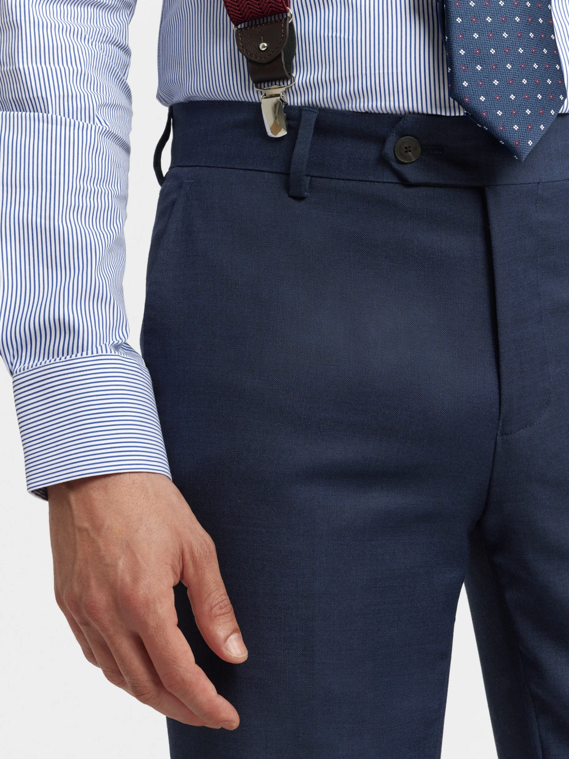 Pantaloni Uomo in Trama Incrociata - Design Elegante & Comfort Totale | Alvaro Moreno Promo Limitata