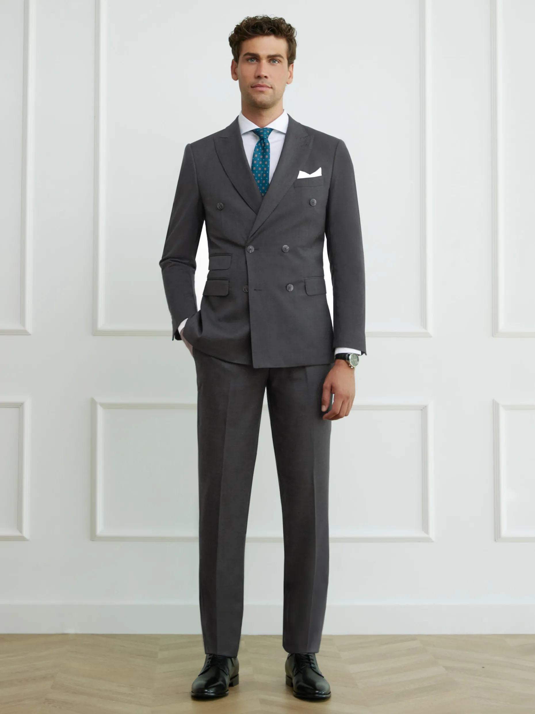 Pantaloni Eleganti in Tessuto a Trama Incrociata - Confortevole e Stiloso, Outlet Alvaro Moreno