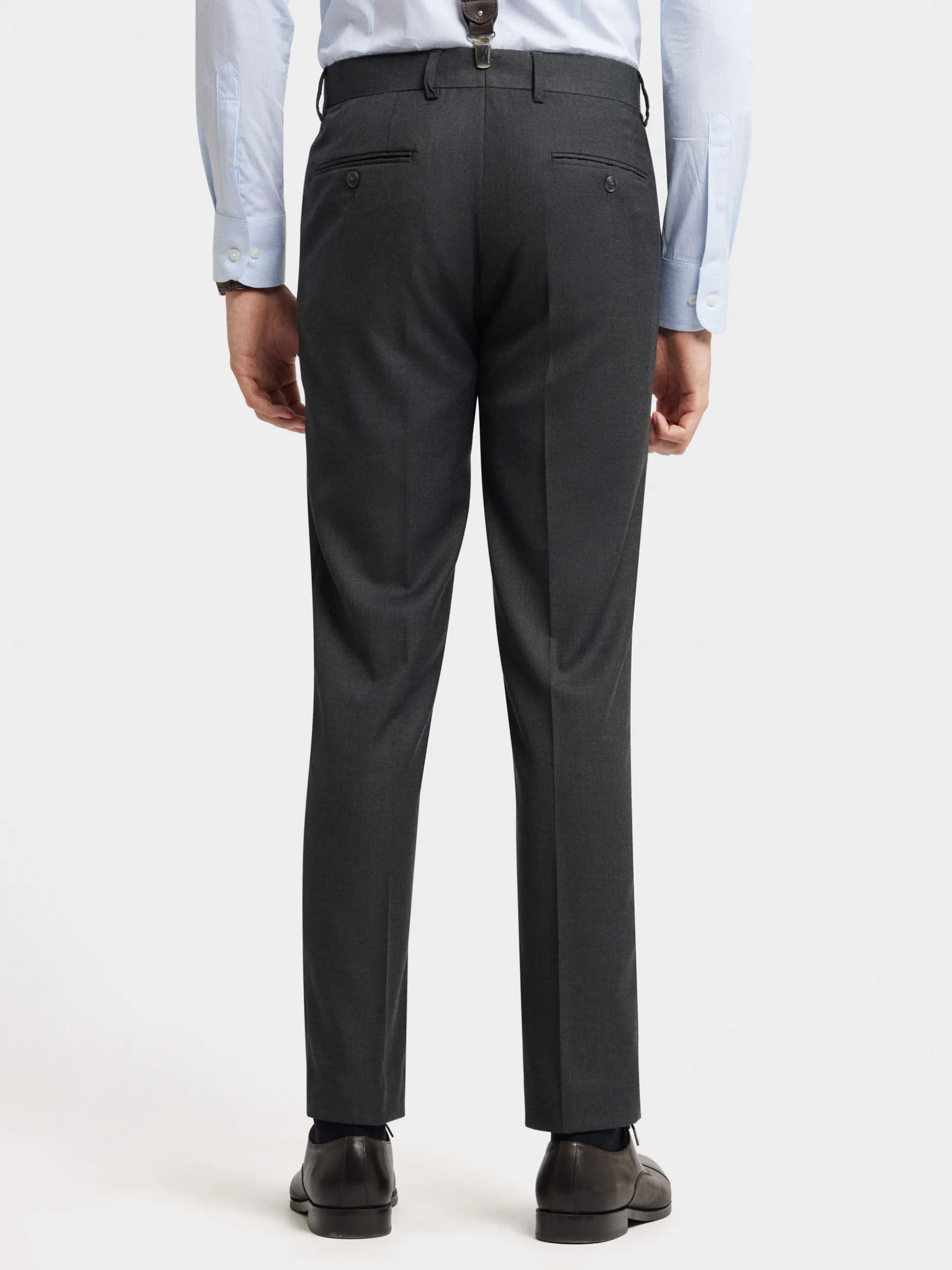 Pantaloni Eleganti in Trama Filato ad Effetto Sfumato - Design Incrociato con Taglio Slim Fit | Collezione Esclusiva di Alvaro Moreno