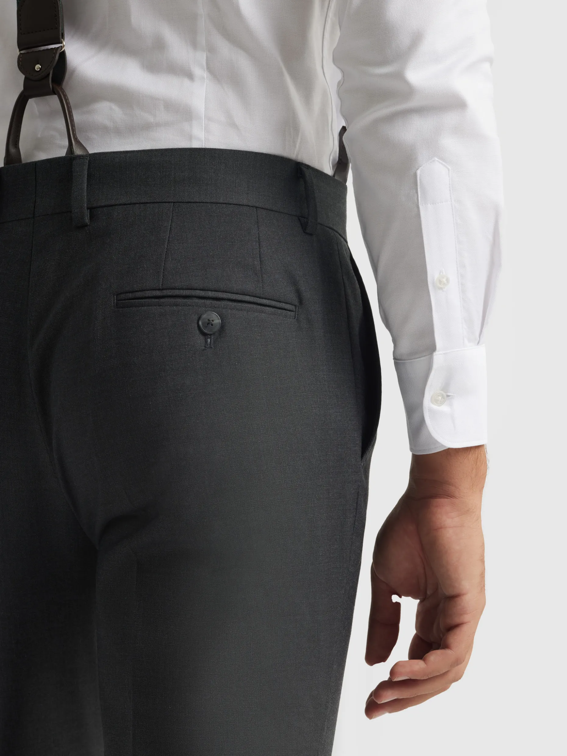 Pantaloni Eleganti in Tessuto a Trama Incrociata - Confortevole e Stiloso, Outlet Alvaro Moreno