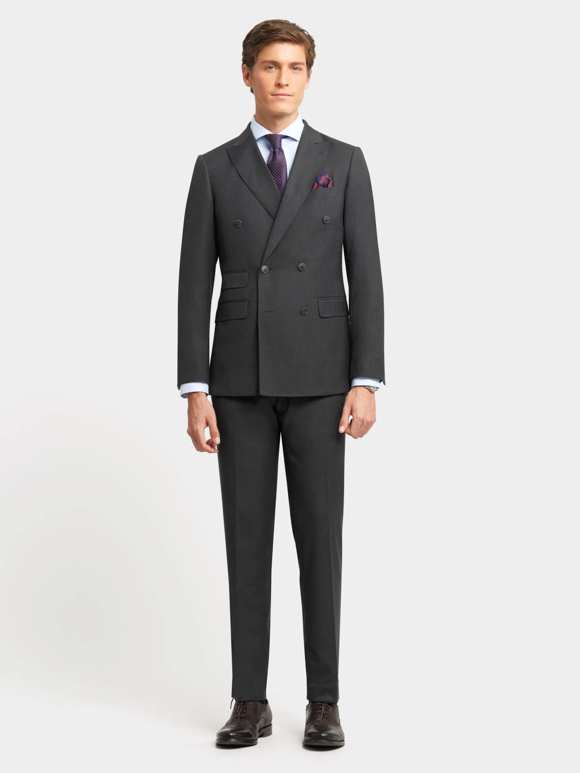 Pantaloni Eleganti in Trama Filato ad Effetto Sfumato - Design Incrociato con Taglio Slim Fit | Collezione Esclusiva di Alvaro Moreno