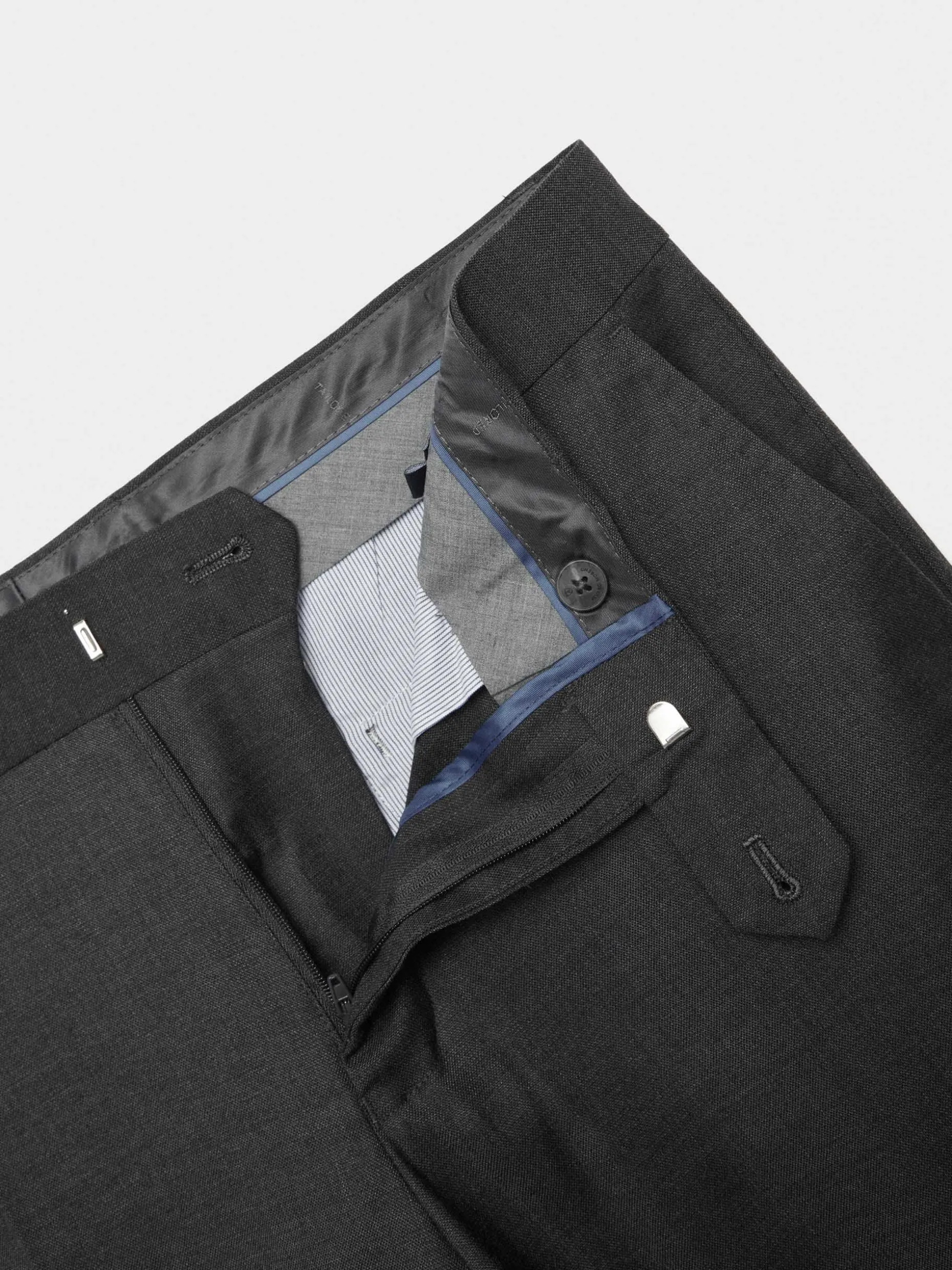 Pantaloni Eleganti in Trama Filato ad Effetto Sfumato - Design Incrociato con Taglio Slim Fit | Collezione Esclusiva di Alvaro Moreno