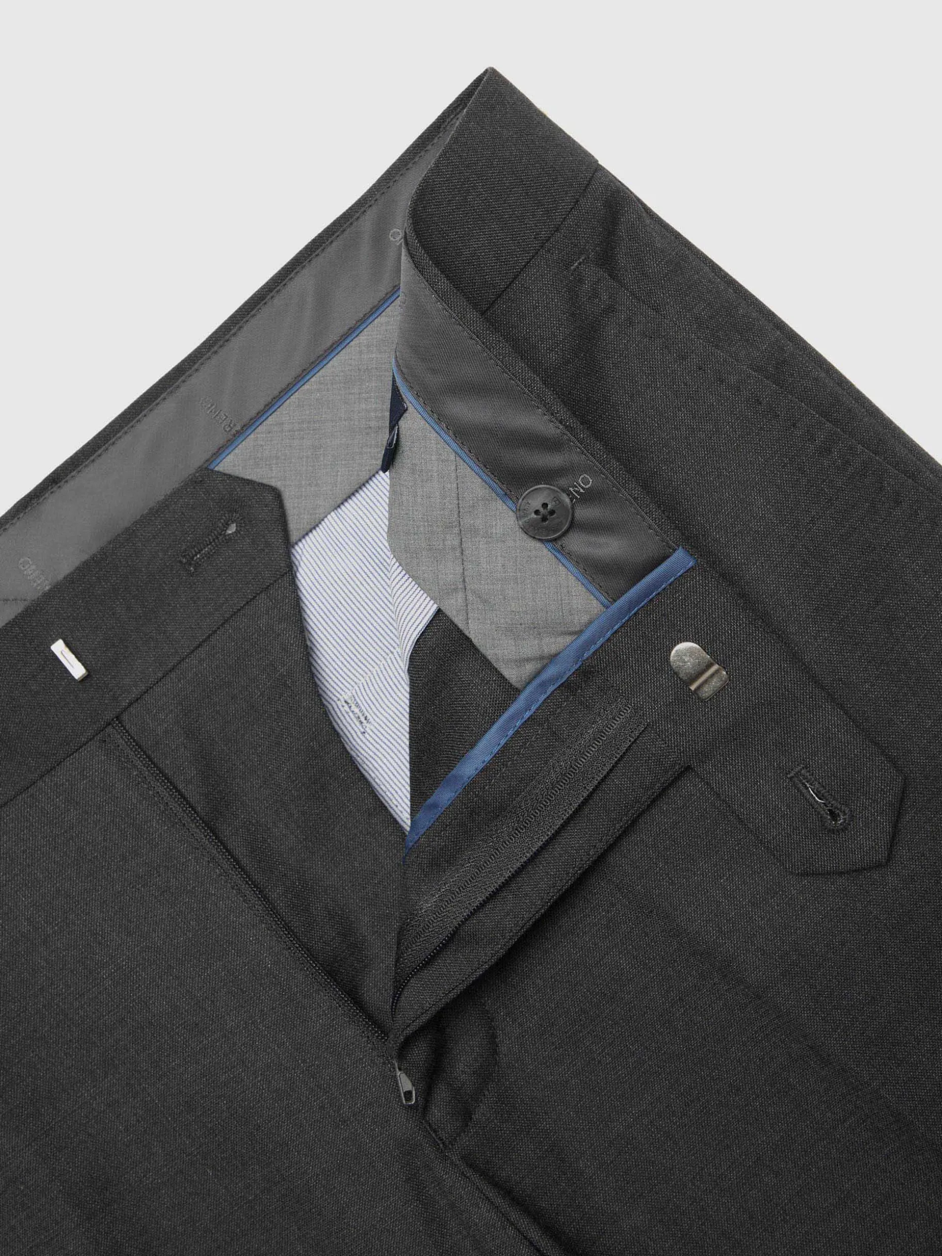 Pantaloni Eleganti in Tessuto a Trama Incrociata - Confortevole e Stiloso, Outlet Alvaro Moreno