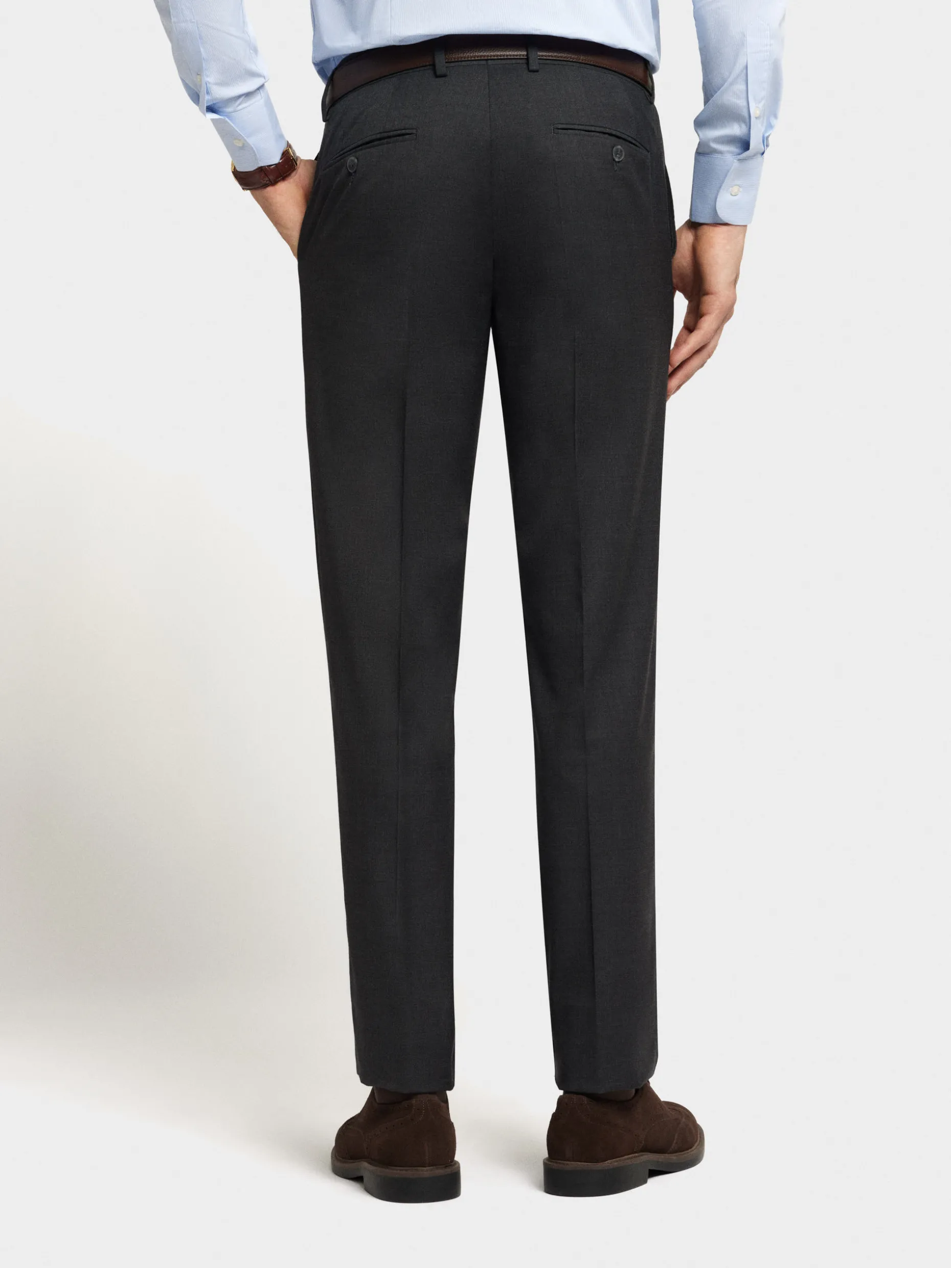 Pantaloni Eleganti Uomo in Tessuto Fil-a-Fil | Alvaro Moreno – Premium Collection | Comfort Moderno con Taglio Classico
