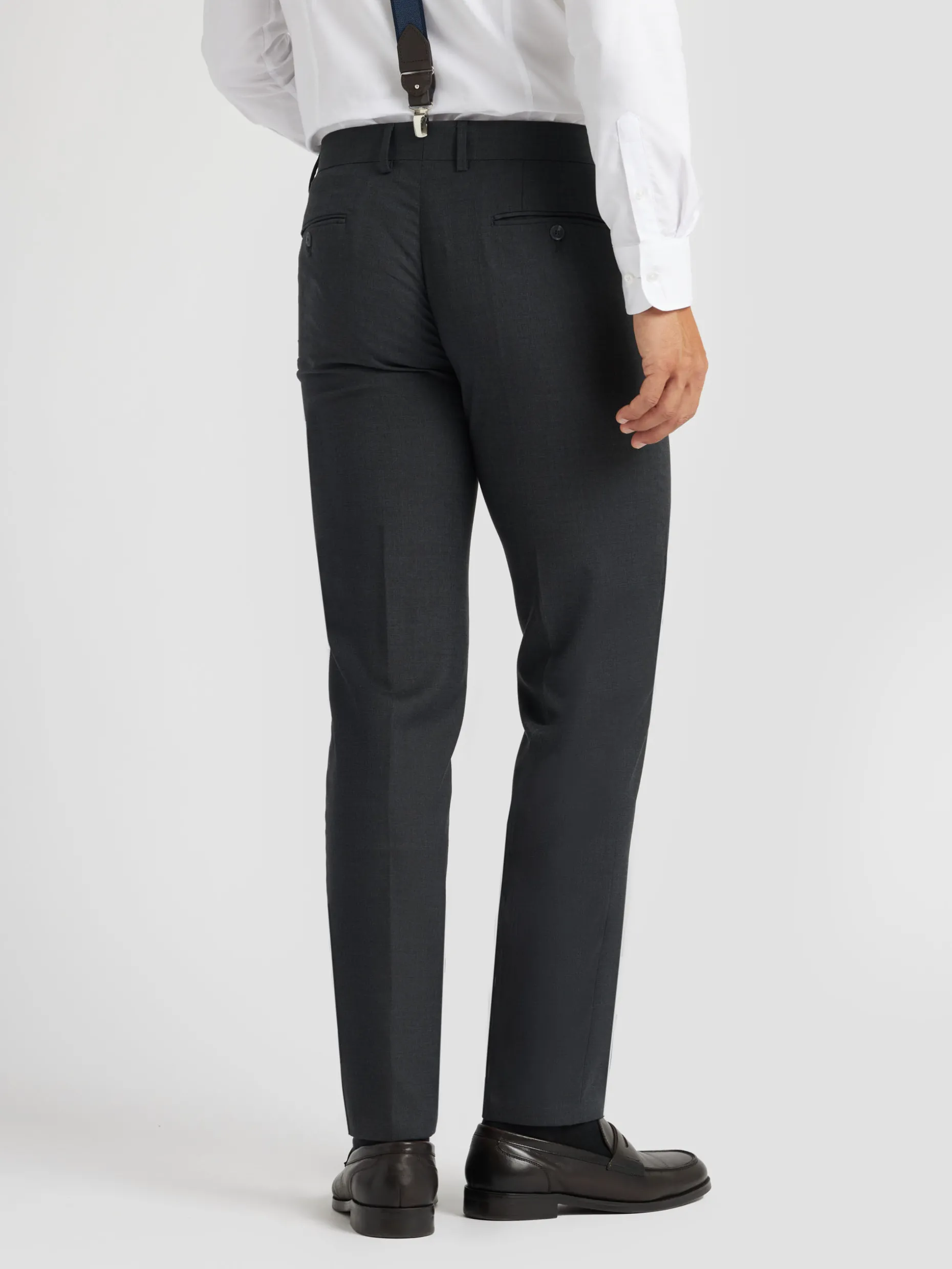 Pantalone Elegante in Tessuto Fil-a-Fil Confortevole, Modello Classico Alvaro Moreno - Prezzo Conveniente Per Uomo