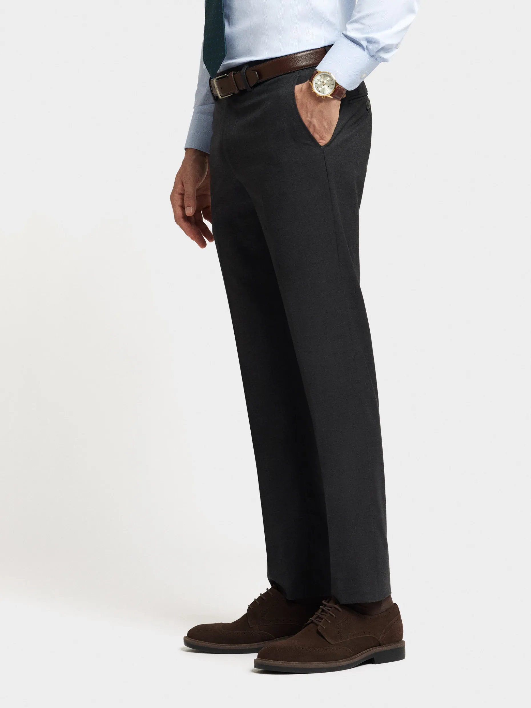 Pantaloni Eleganti Uomo in Tessuto Fil-a-Fil | Alvaro Moreno – Premium Collection | Comfort Moderno con Taglio Classico