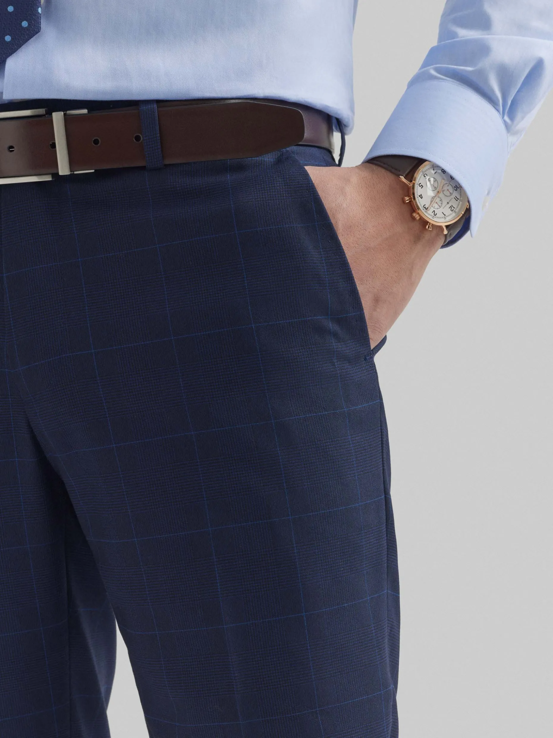 Pantaloni Eleganti Uomo Taglio Slim Gales - Collezione Esclusiva Alvaro Moreno