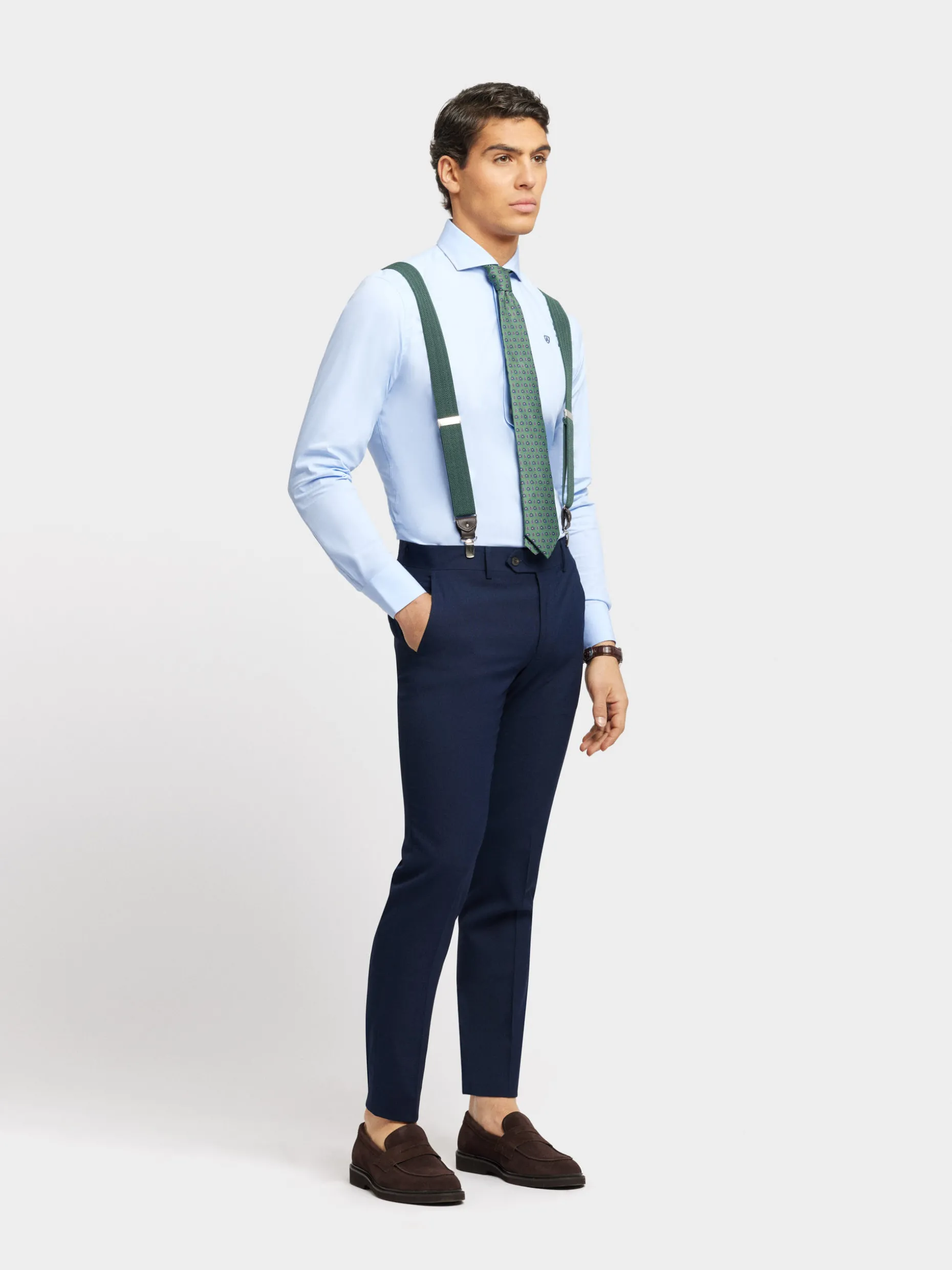 Pantaloni Eleganti Uccellino Micro - Tessuto Morbido e Classico Design | Store Alvaro Moreno