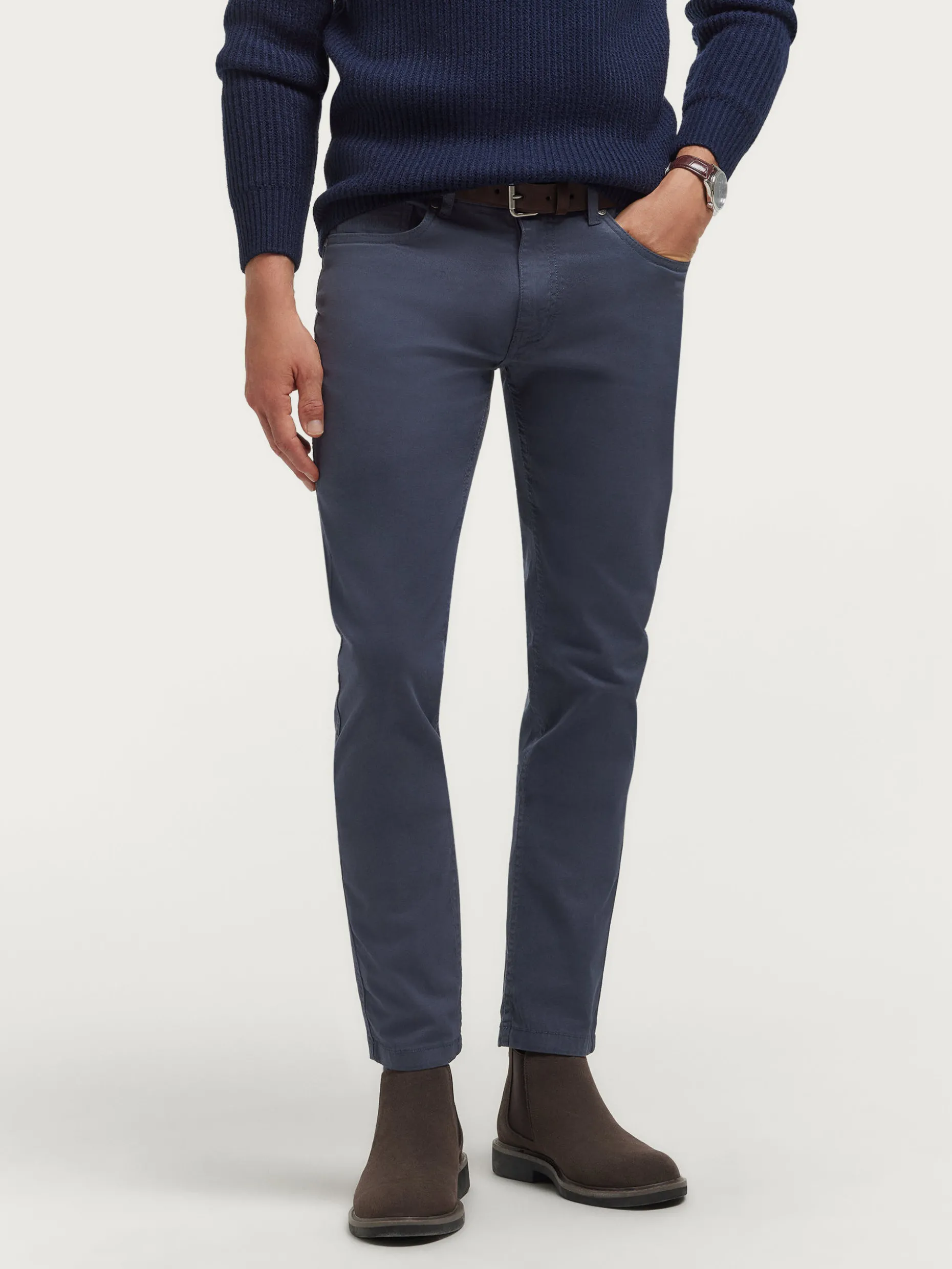 Pantaloni Uomo Microfibra con 5 Tasche Pratiche - Edizione Limitata Alvaro Moreno in Promozione