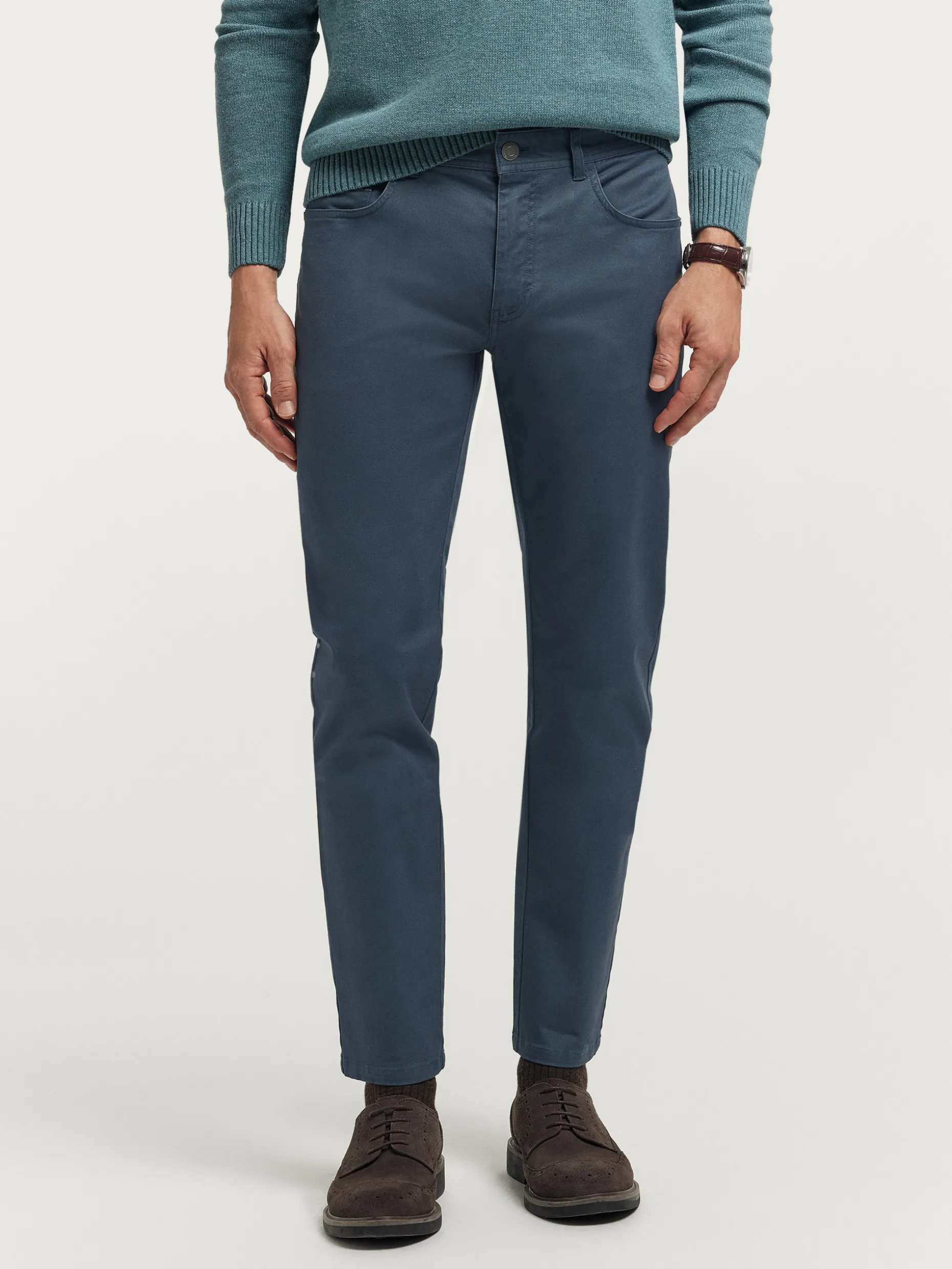 Alvaro Moreno - Pantaloni Classici Uomo Design Comodo, Outlet Esclusivo Confezione Premium