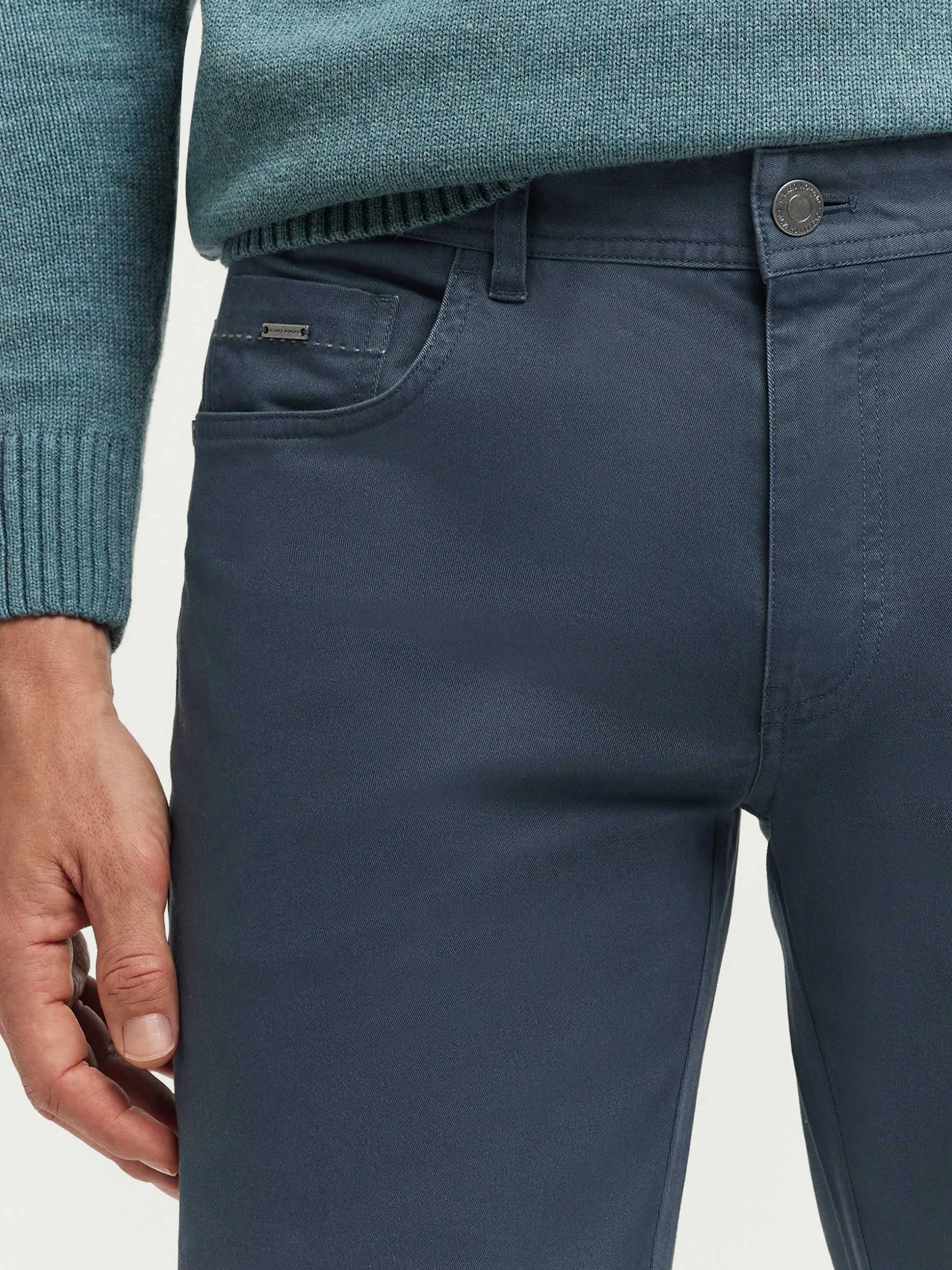 Alvaro Moreno - Pantaloni Classici Uomo Design Comodo, Outlet Esclusivo Confezione Premium