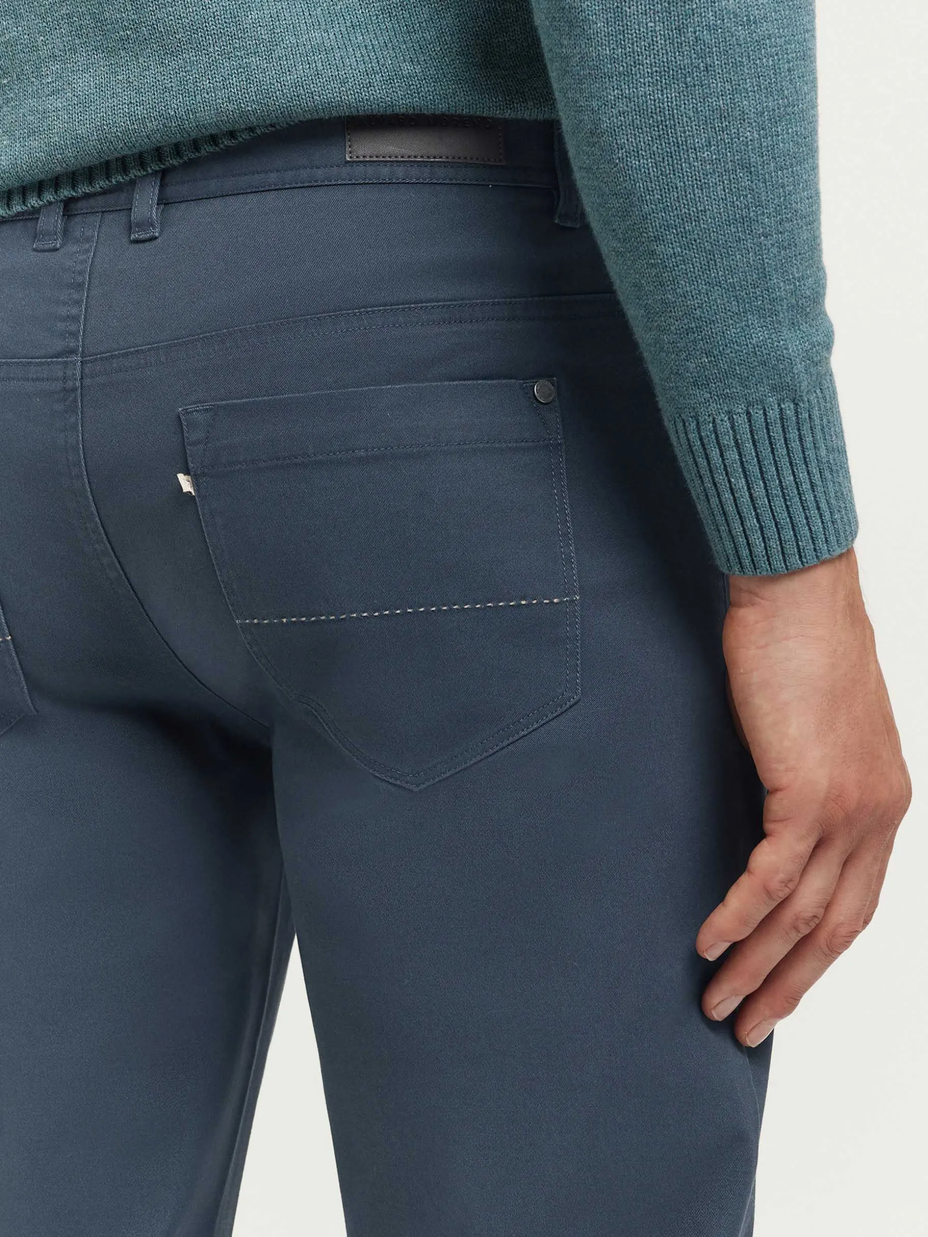 Alvaro Moreno - Pantaloni Classici Uomo Design Comodo, Outlet Esclusivo Confezione Premium