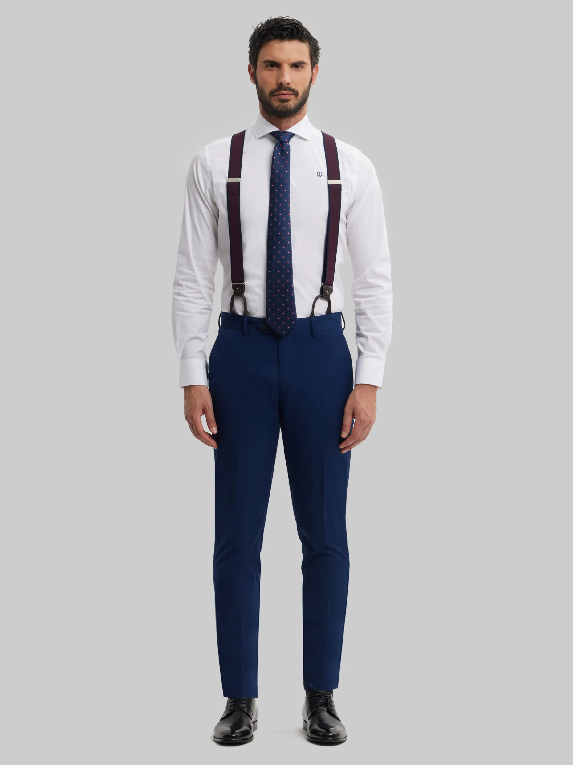 Pantaloni Eleganti Slim Fit Classici in Tessuto Pregiato - Saldo Esclusivo Alvaro Moreno