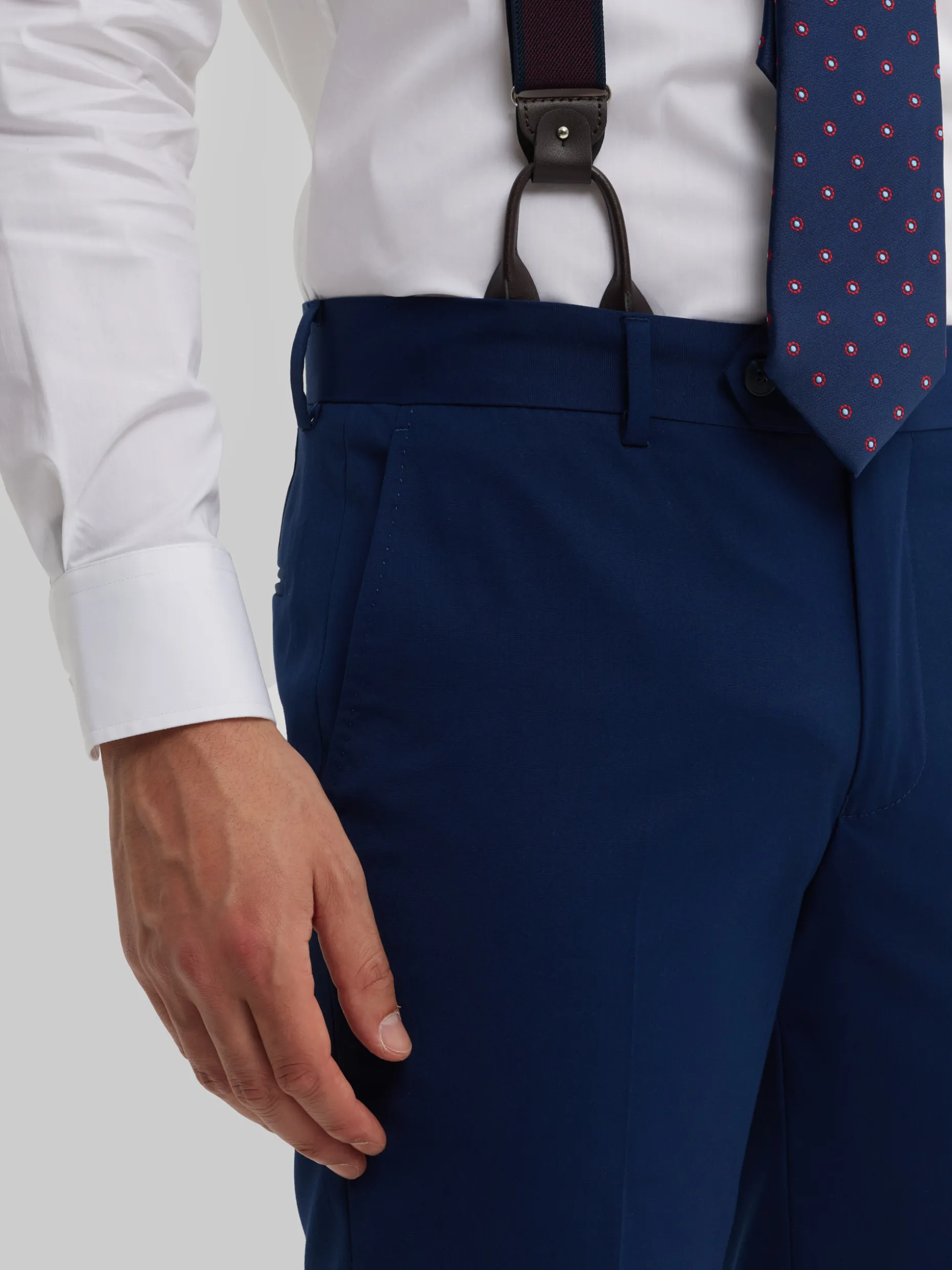 Pantaloni Eleganti Slim Fit Classici in Tessuto Pregiato - Saldo Esclusivo Alvaro Moreno