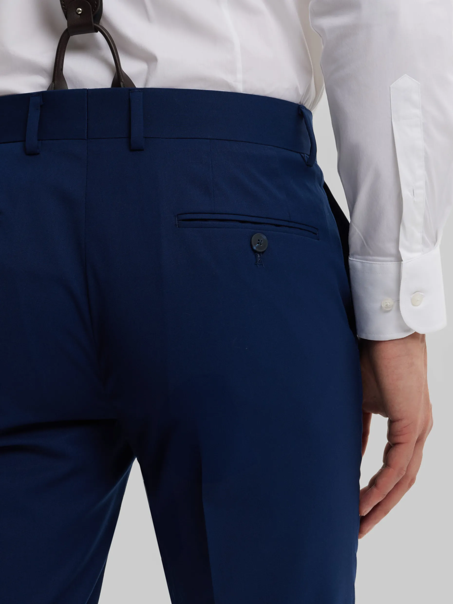 Pantaloni Eleganti Slim Fit Classici in Tessuto Pregiato - Saldo Esclusivo Alvaro Moreno