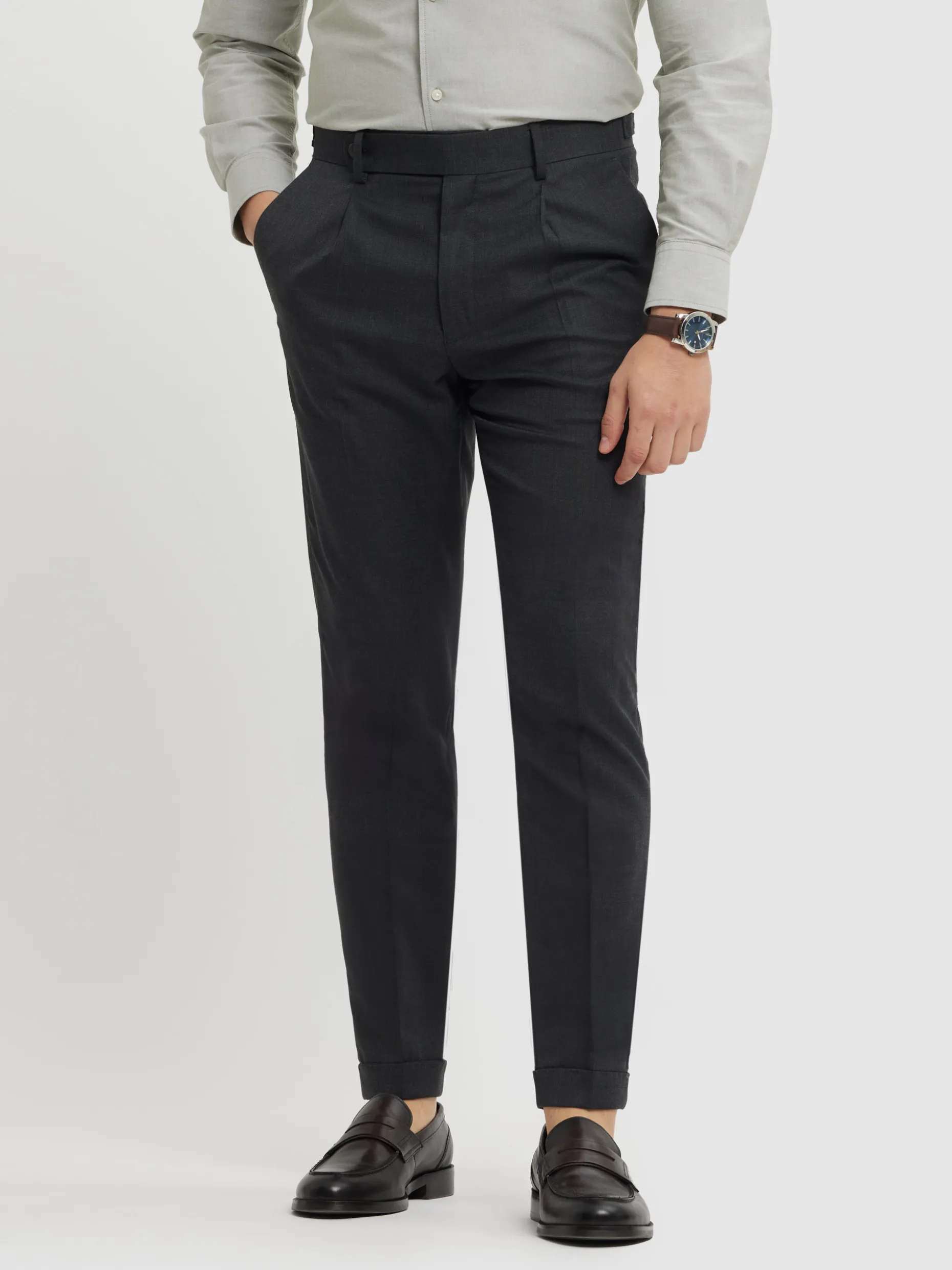 Pantaloni Eleganti Sarto Alvaro Moreno - Tessuto Premium Confezione Artigianale, Nuova Collezione Autunno 2023