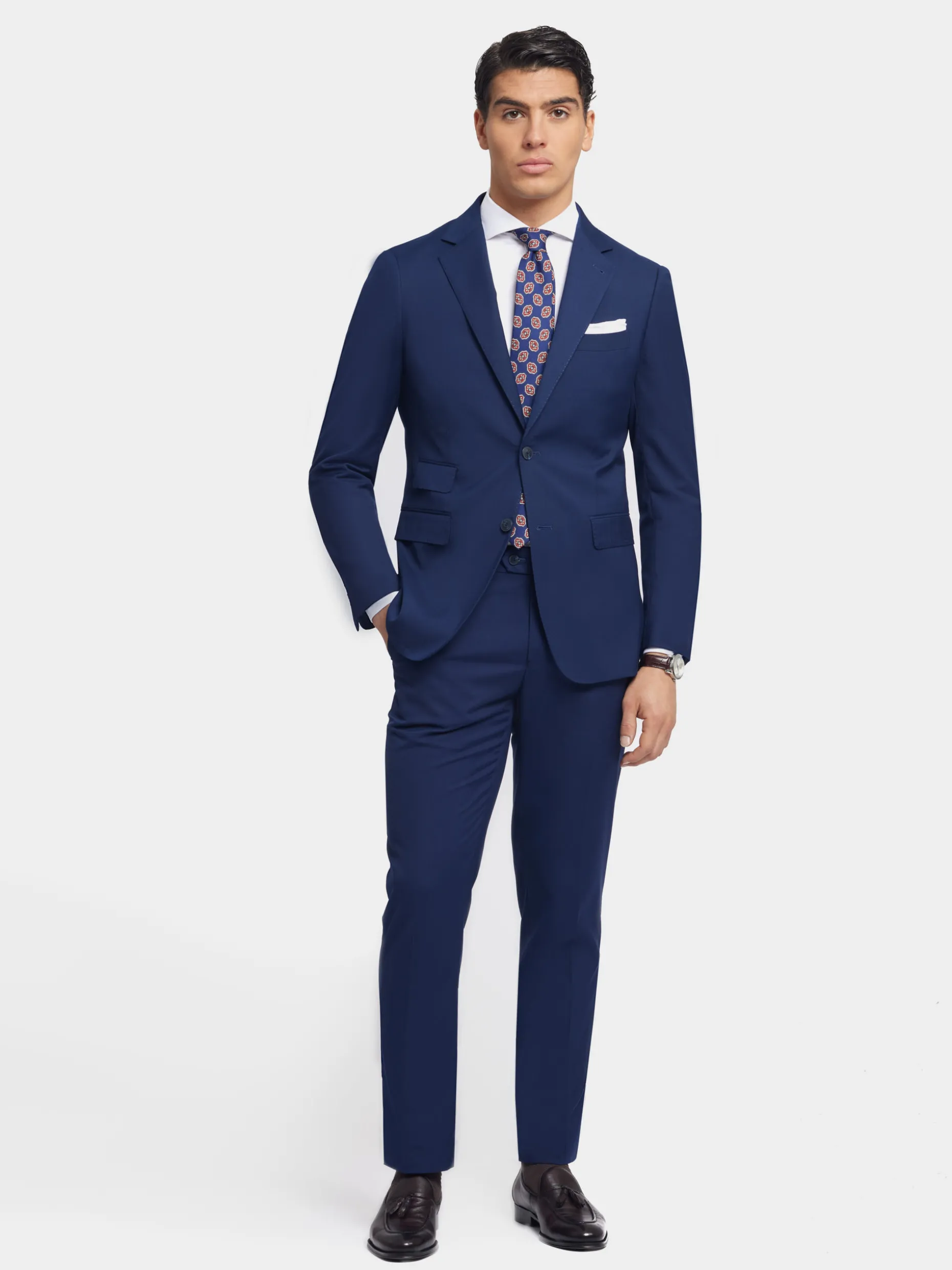Pantaloni Uomo in Tessuto Twill Design Esclusivo Alvaro Moreno - Taglio Moderno Stilizzato