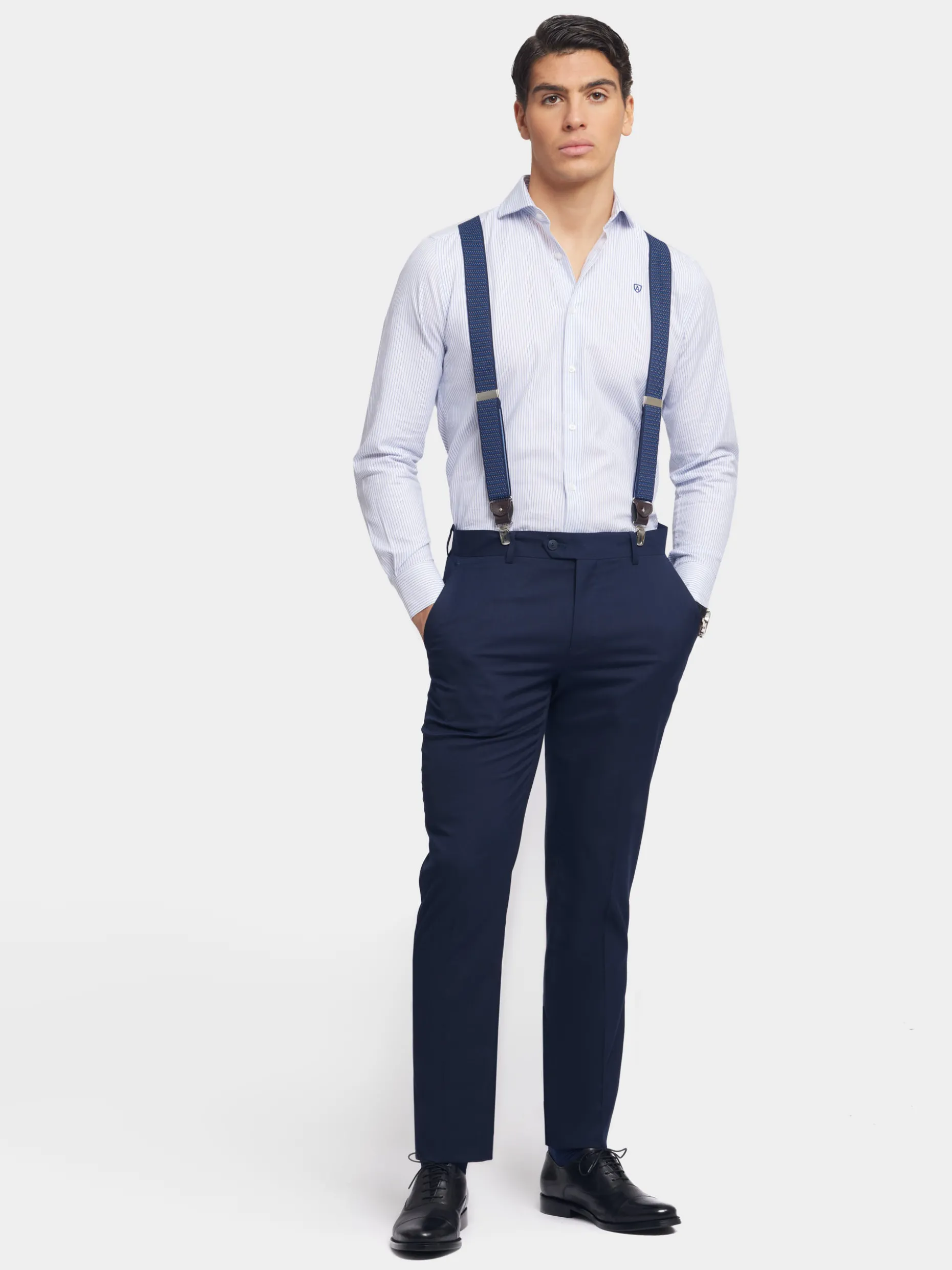Pantaloni Uomo in Tessuto Twist Confezione Premium - Collezione Alvaro Moreno con Sconto Esclusivo ed Elasticizzato per Massimo Comfort
