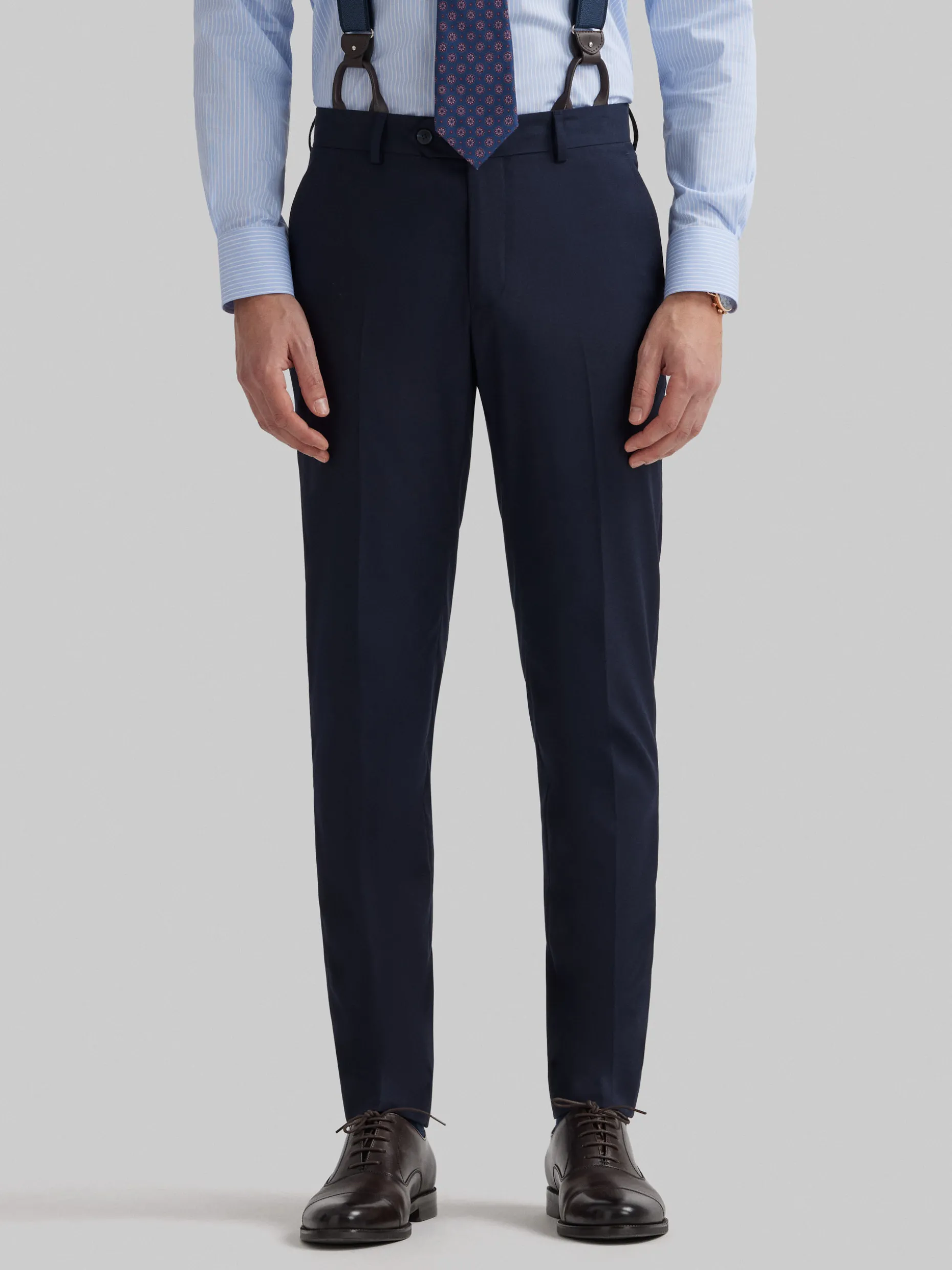 Pantaloni Uomo in Twill a Spina - Design Cruzato Comodo | Outlet Alvaro Moreno, Confezione Classica e Versatile