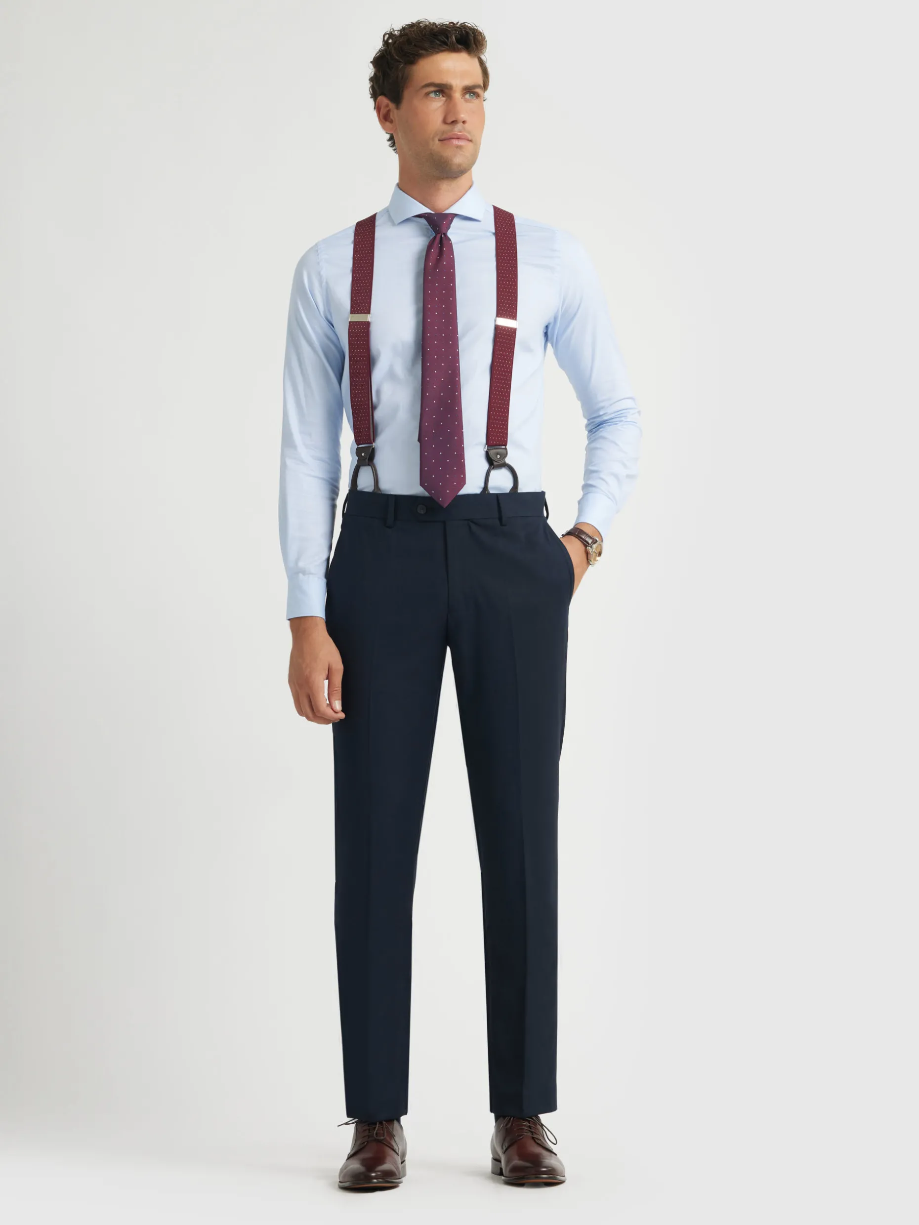 Pantaloni Uomo in Twill Crociato - Comodi ed Eleganti, Stile Classico con Tocco Casual - Alvaro Moreno Store