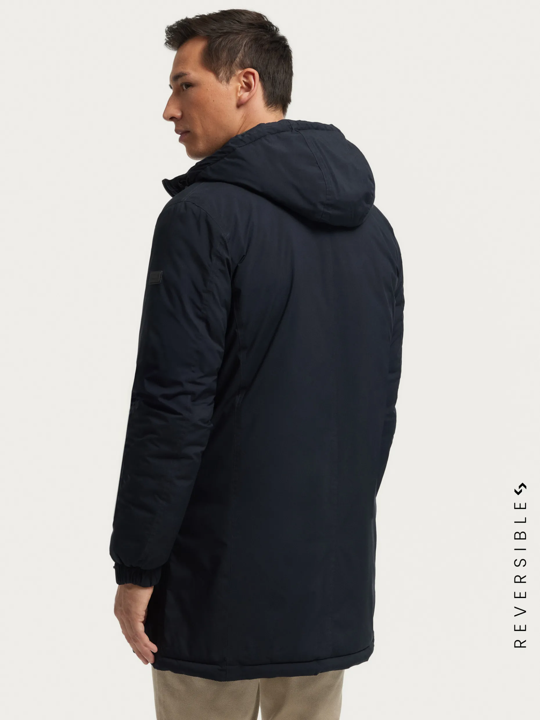 Giacca Parka Ratched Doppia Faccia - Colore Terra Bruciata | Design Versatile di Alvaro Moreno Nuova Collezione