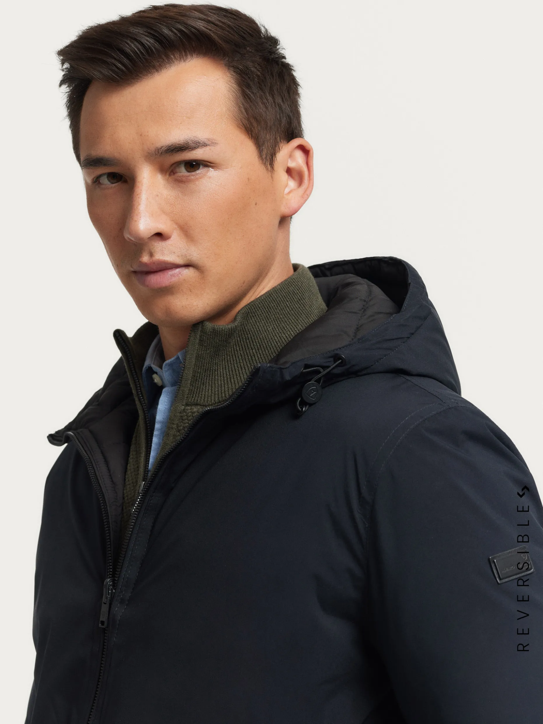 Giacca Parka Ratched Doppia Faccia - Colore Terra Bruciata | Design Versatile di Alvaro Moreno Nuova Collezione