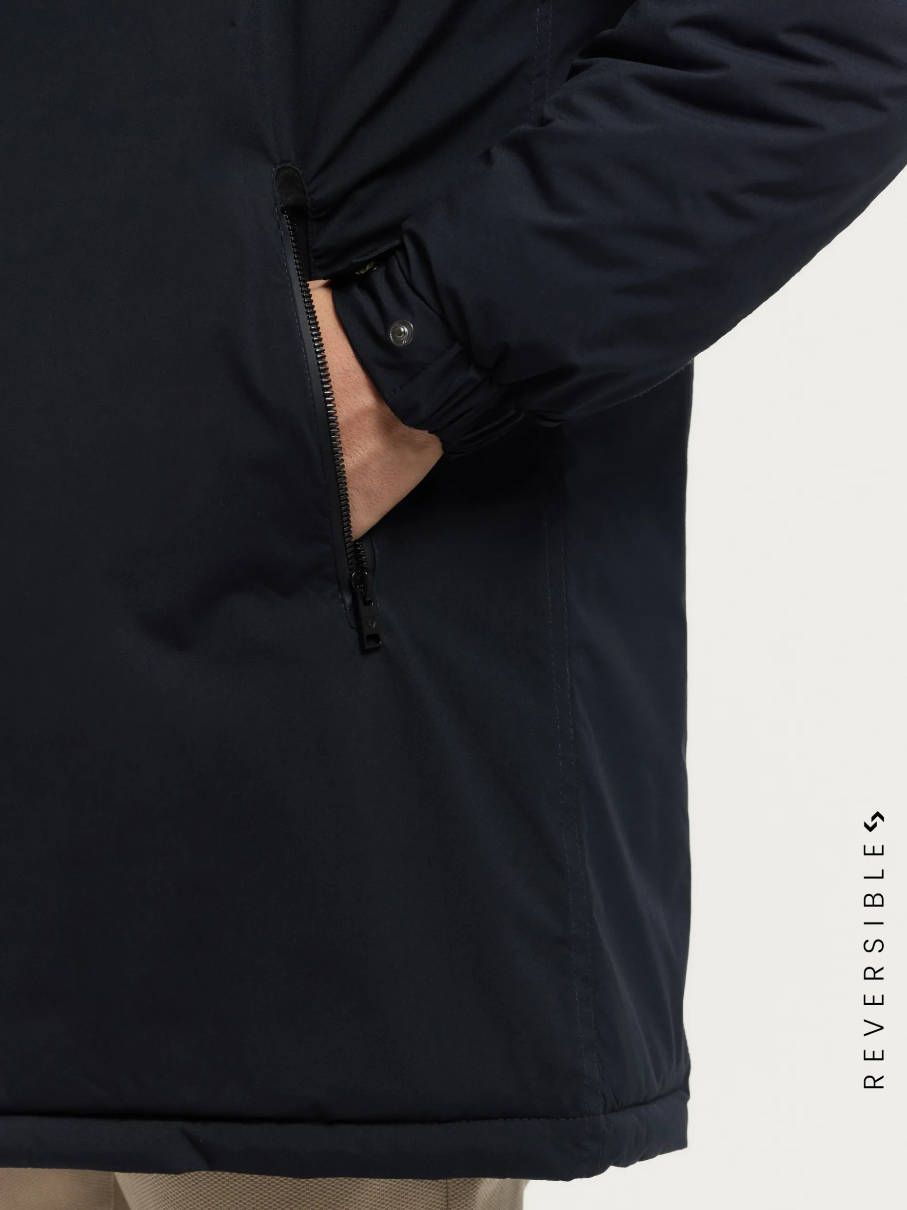 Giacca Parka Ratched Doppia Faccia - Colore Terra Bruciata | Design Versatile di Alvaro Moreno Nuova Collezione